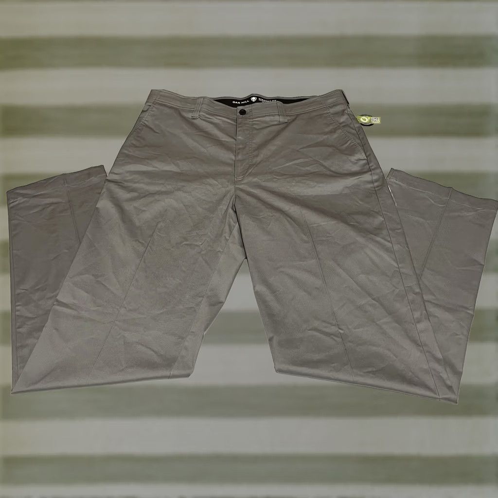 Vintage Oak Hill Mens Straight Fit Tech Pants Gray 42x36 Moisture Wicking Stretch 5-Pocket Dress Pants NWT Size US 42 / EU 58 - 1 Thumbnail