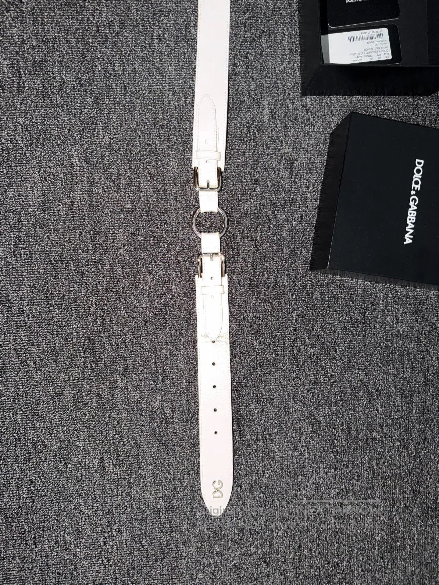 Dolce & Gabbana Dolce&Gabbana White Leather Belt. Size ONE SIZE - 3 Thumbnail
