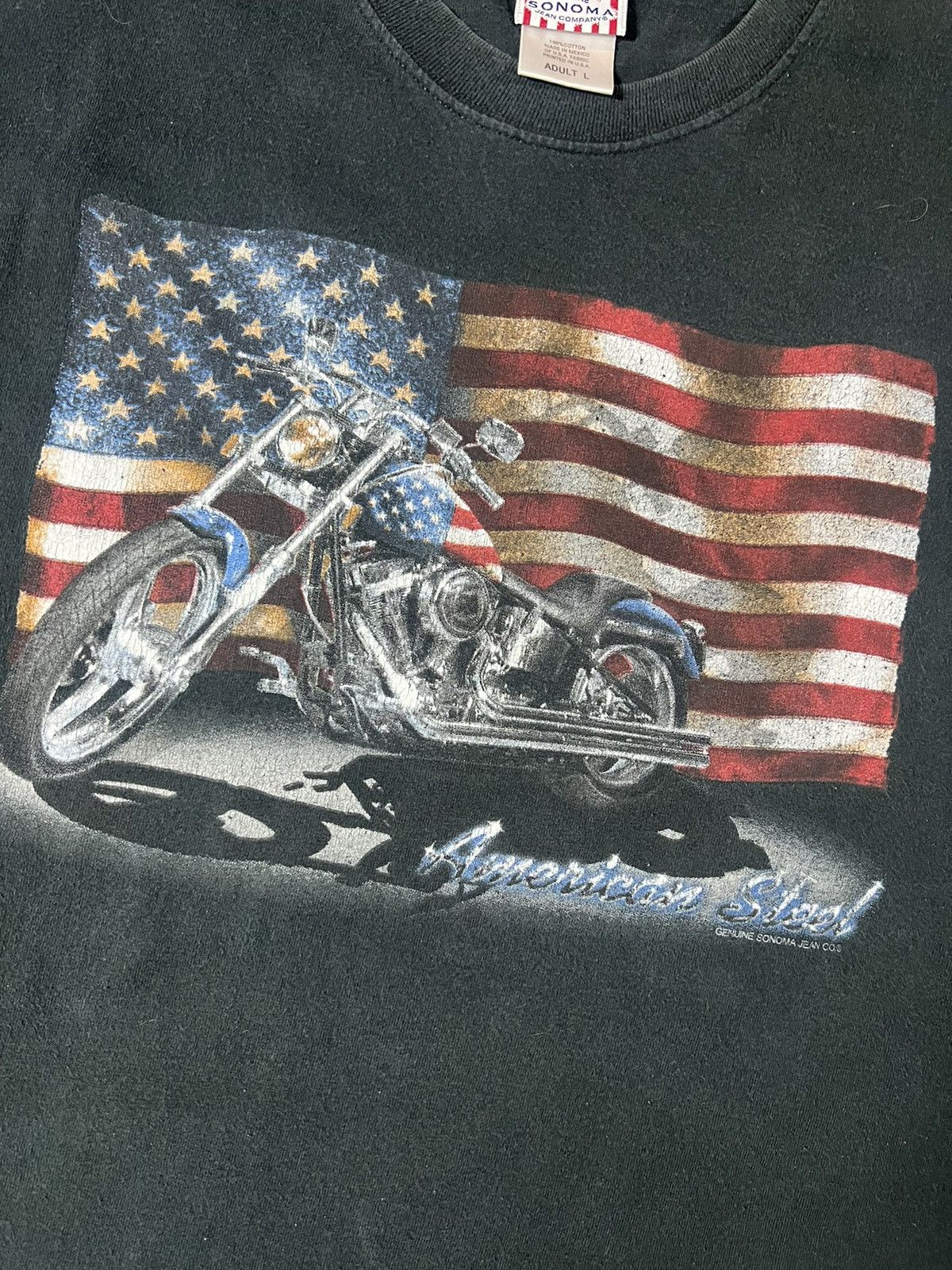 Harley Davidson Vintage 90s Faded American Motorcycle Biker Sonoma Tee Size US L / EU 52-54 / 3 - 2 Thumbnail