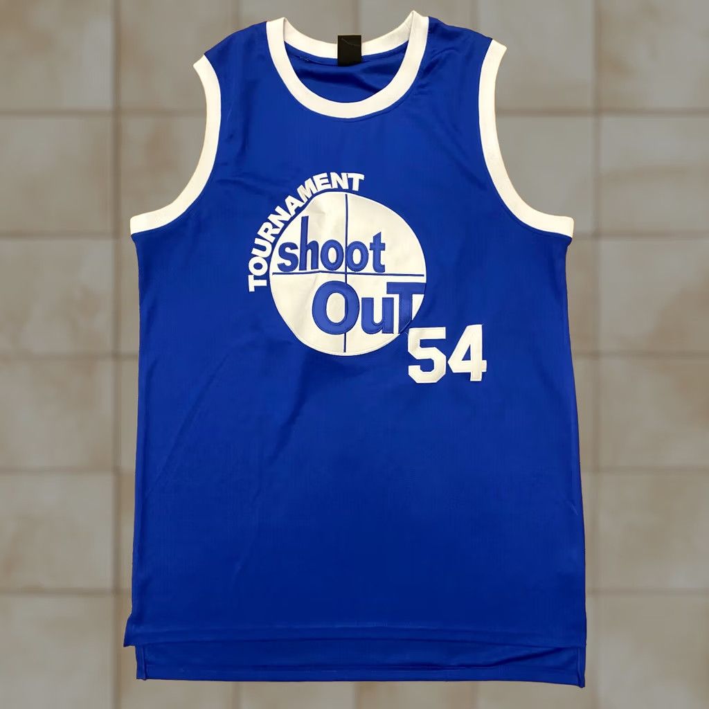 Vintage Kyle Watson Jersey Tank 96 Shootout ABOVE THE RIM Movie Shirt Rap Tupac Sz XXL Men T-Shirt Blue Movie Theme Size US XXL / EU 58 / 5 - 1 Thumbnail