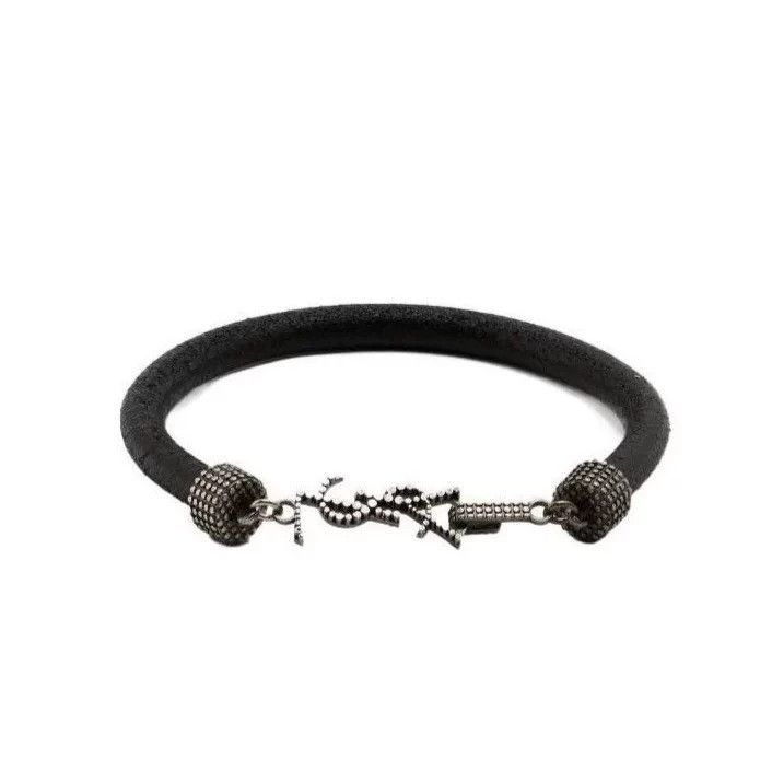Saint Laurent Paris Saint Laurent Paris Black crystal and diamond logo logo le Size ONE SIZE - 1 Thumbnail