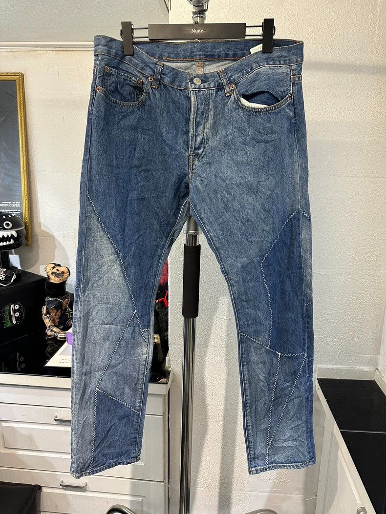 Yohji Yamamoto yohji yamamoto size 4 Deconstructing geometric slim jeans Size US 30 / EU 46 - 1 Thumbnail