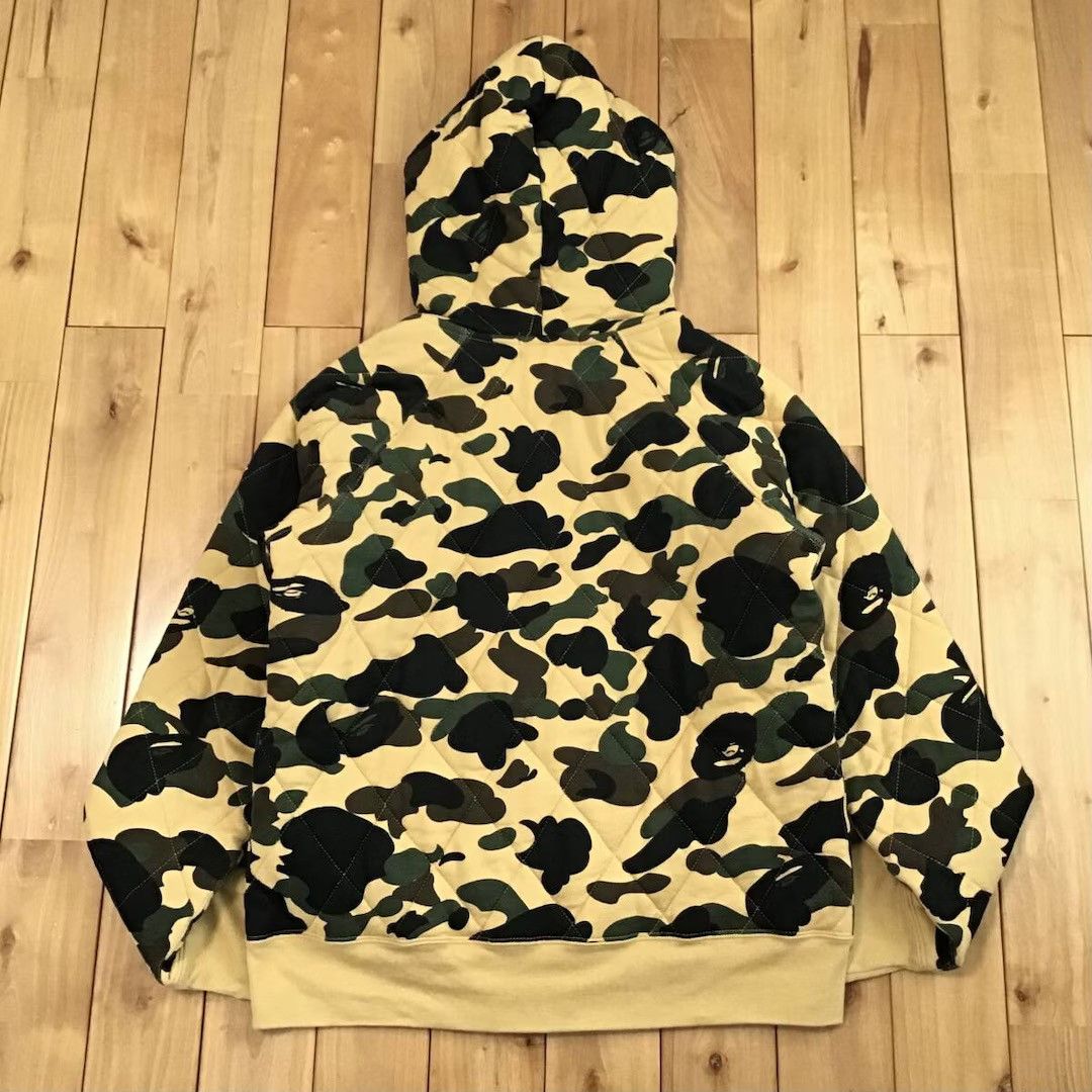 Bape BAPE Quilted 1st camo yellow full zip hoodie a bathing ape Size US S / EU 44-46 / 1 - 3 Thumbnail