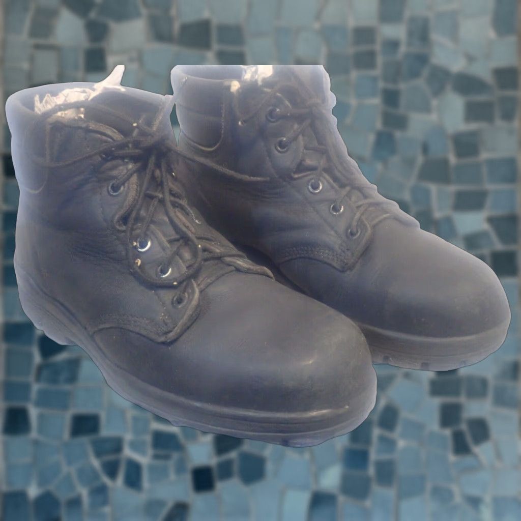 Vintage VINTAGE Bates Durashock Military Duty Work Boot Steel Toe Black Leather Mens 8 90s Size US 8 / IT 38 - 1 Thumbnail