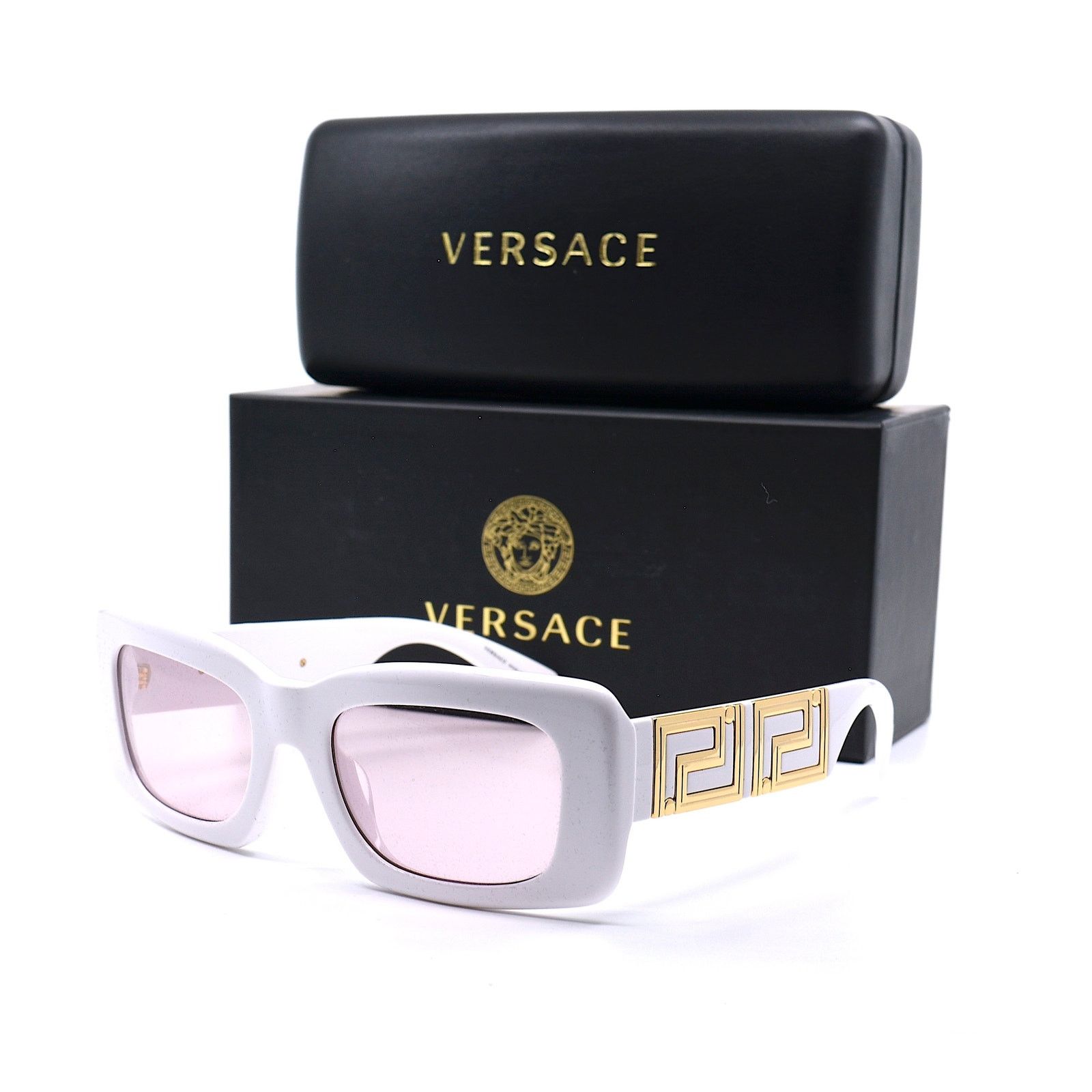 Versace NEW VERSACE VE4444U 314/5 WHITE PINK AUTHENTIC SUNGLASSES Size ONE SIZE - 4 Thumbnail