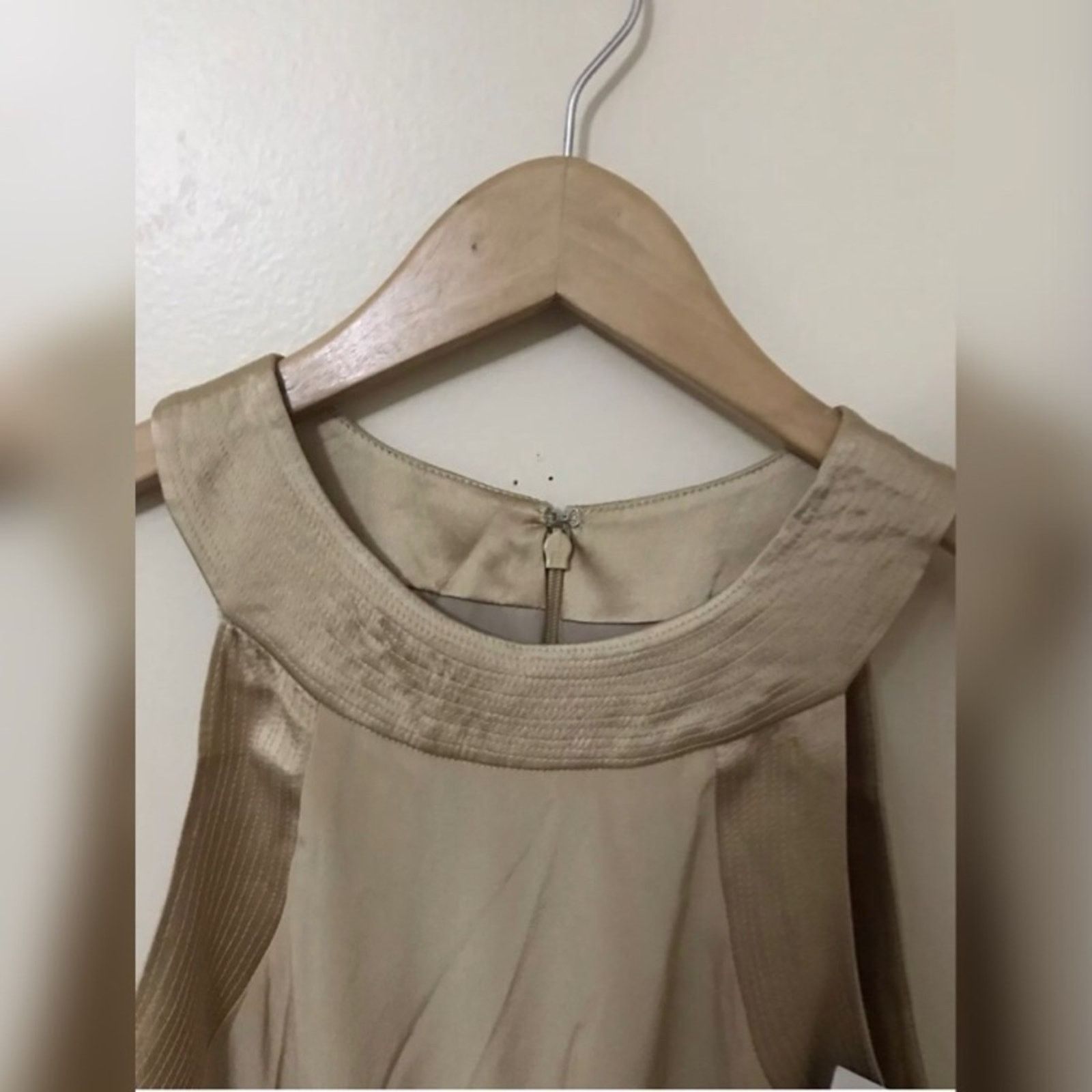 Bebe NWT Bebe Caramel Trapunto DTL Silk Formal Dress Size M / US 6-8 / IT 42-44 - 3 Thumbnail