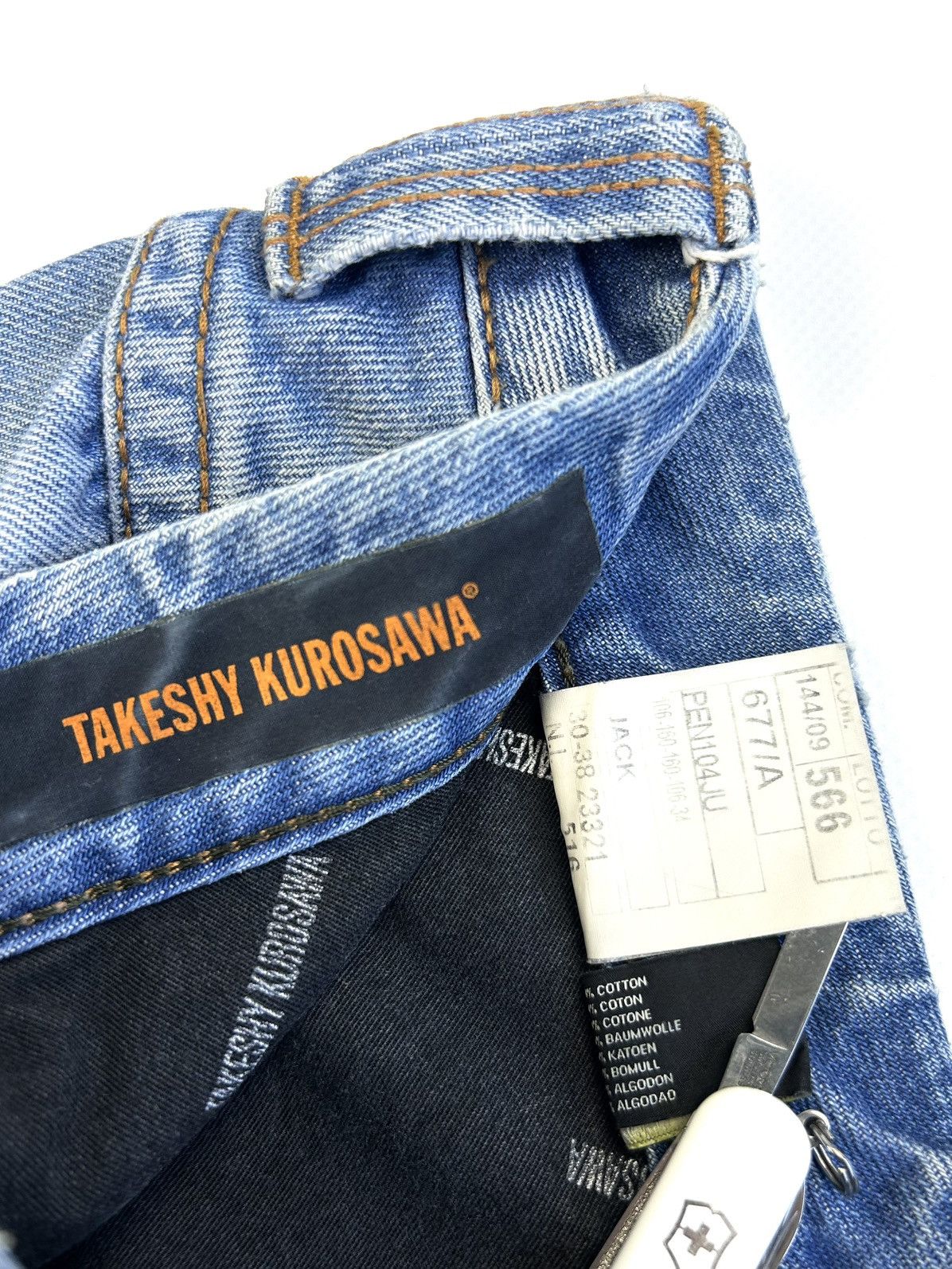 Takeshy Kurosawa Takeshy Kurosawa Distressed Vintage Japan Wash Jeans Y2K Size US 34 / EU 50 - 14 Thumbnail