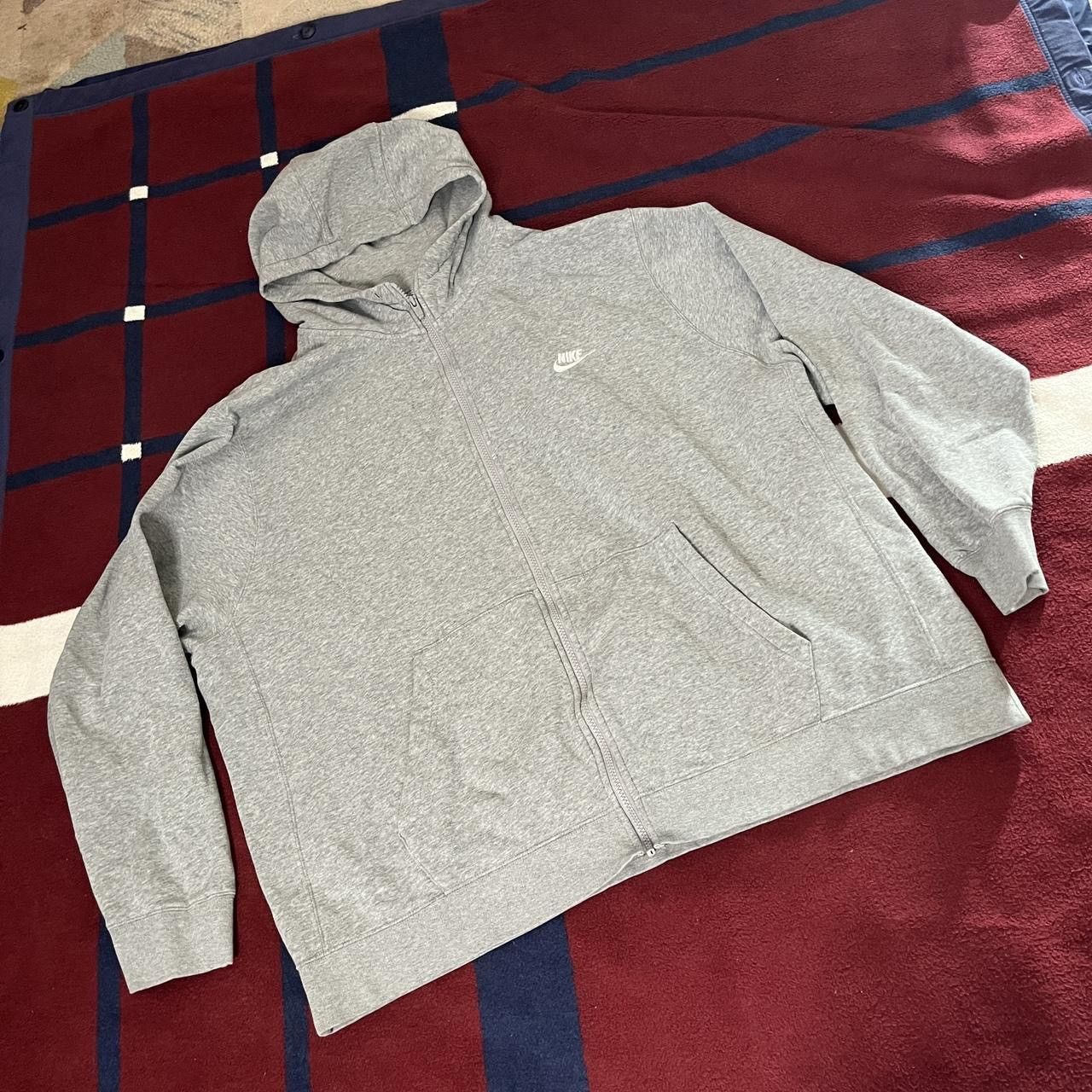 Nike Nike Hoodie Gray Full Zip Fleece Sweatshirt Casual Mens 3XL Size US XXL / EU 58 / 5 - 1 Thumbnail
