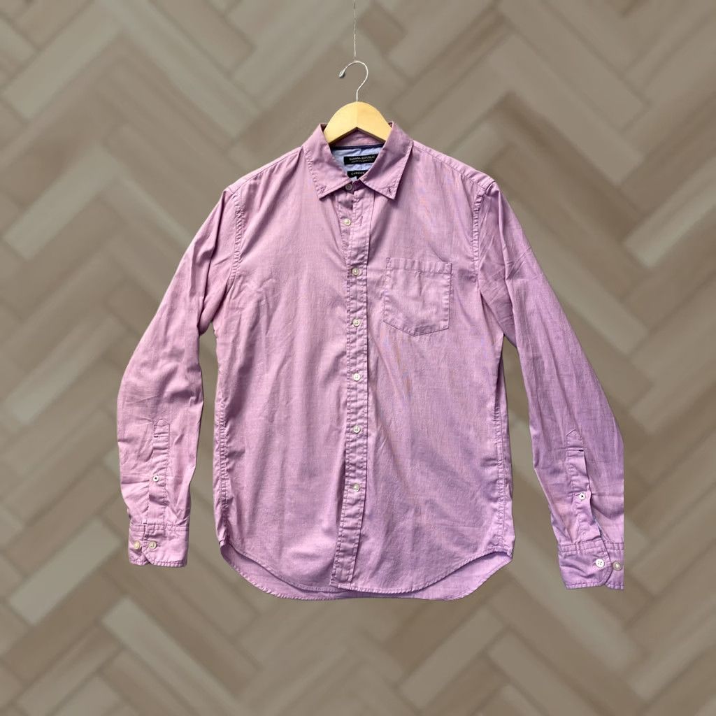 Banana Republic VINTAGE Banana Republic Shirt Mens Small PINK Plaid Long Sleeve Button Up /0884 Size US S / EU 44-46 / 1 - 1 Thumbnail