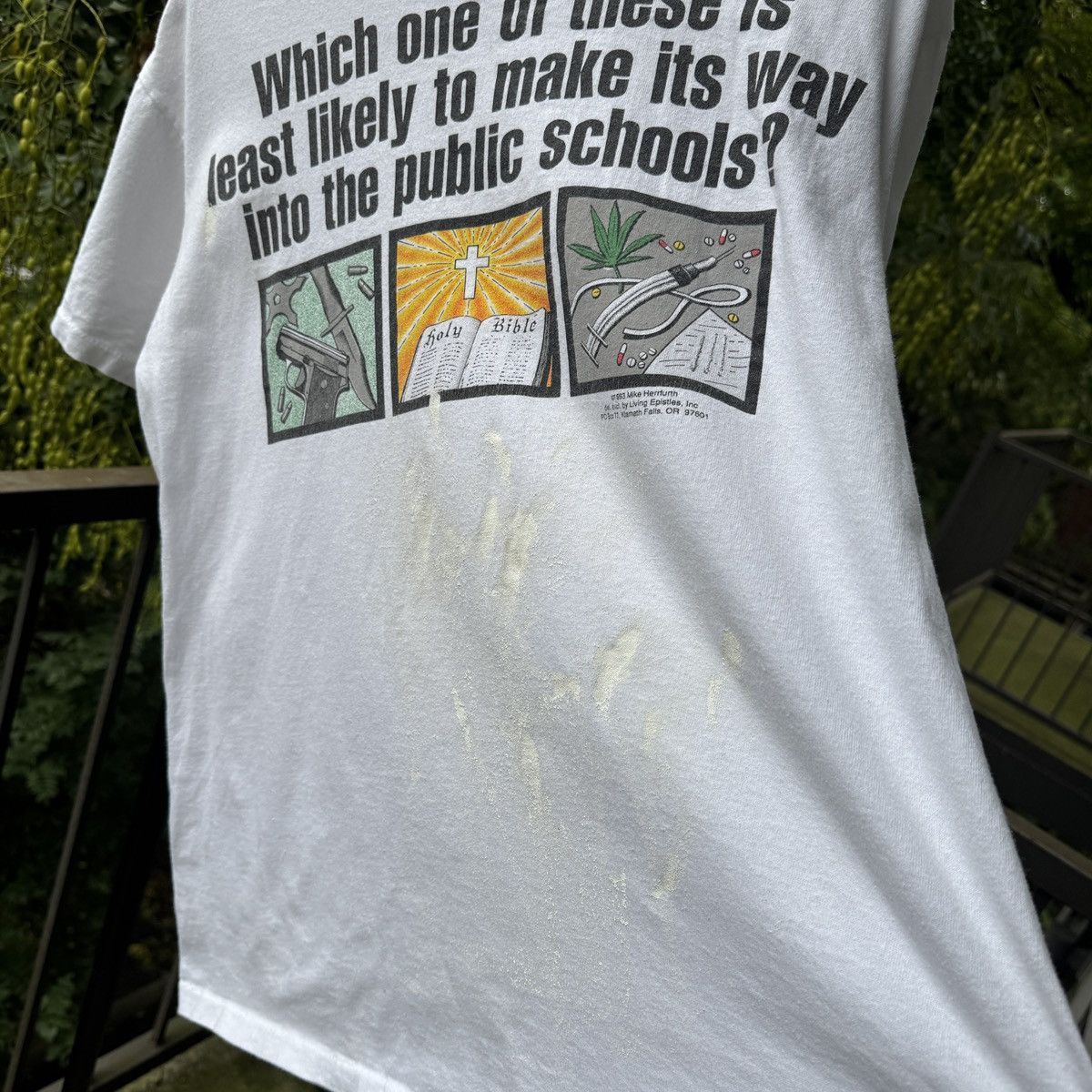 Vintage Gun Drugs God Public Schools Shirt ERD Grunge Thrashed Faded Size US L / EU 52-54 / 3 - 13 Thumbnail