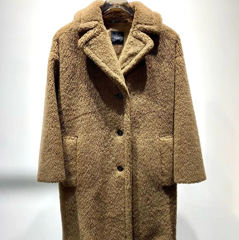 Max Mara MaxMara Khaki Cashmere Women's Coat 0089 Size ONE SIZE - 1 Thumbnail