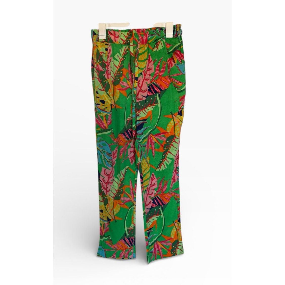 Other Oliviaceous Multicolor Tropical Print Elastic Waist Pants Size 28" / US 6 / IT 42 - 2 Thumbnail