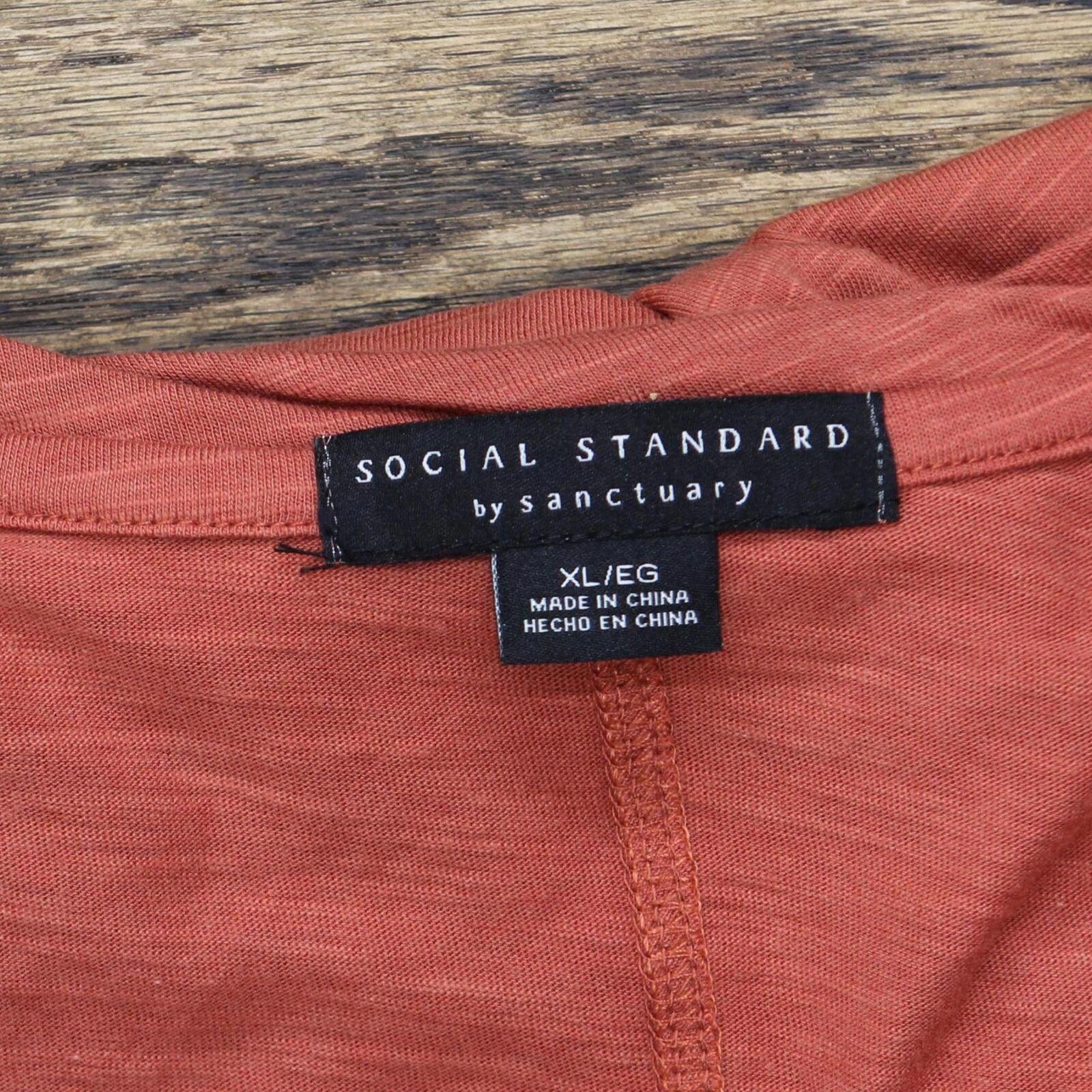 Sanctuary NWT Social Standard by Sanctuary Tee XL Marsala Red Orange Size XL / US 12-14 / IT 48-50 - 4 Thumbnail