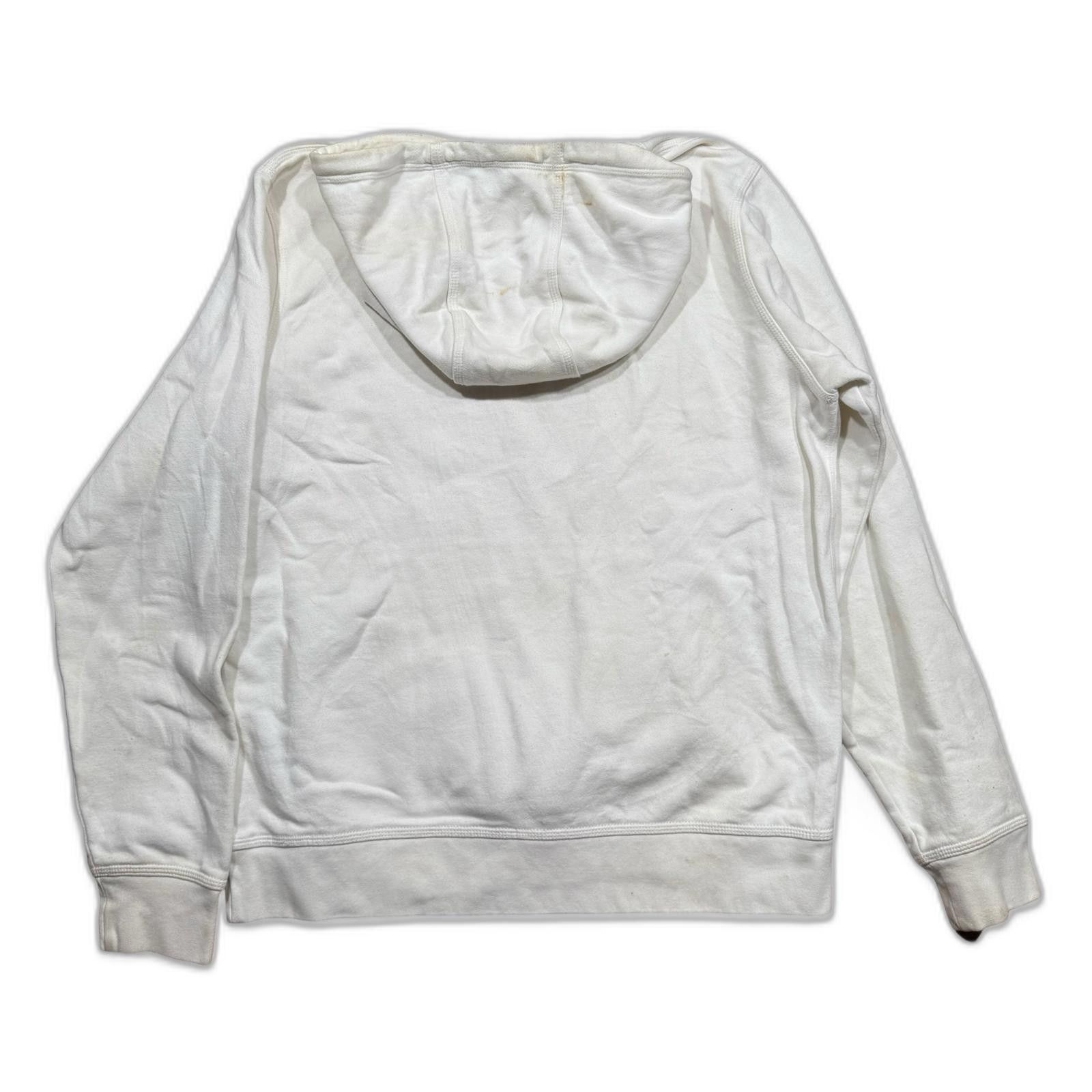Nike Nike White Pullover Swoosh Check Logo Hoodie Size US L / EU 52-54 / 3 - 2 Thumbnail