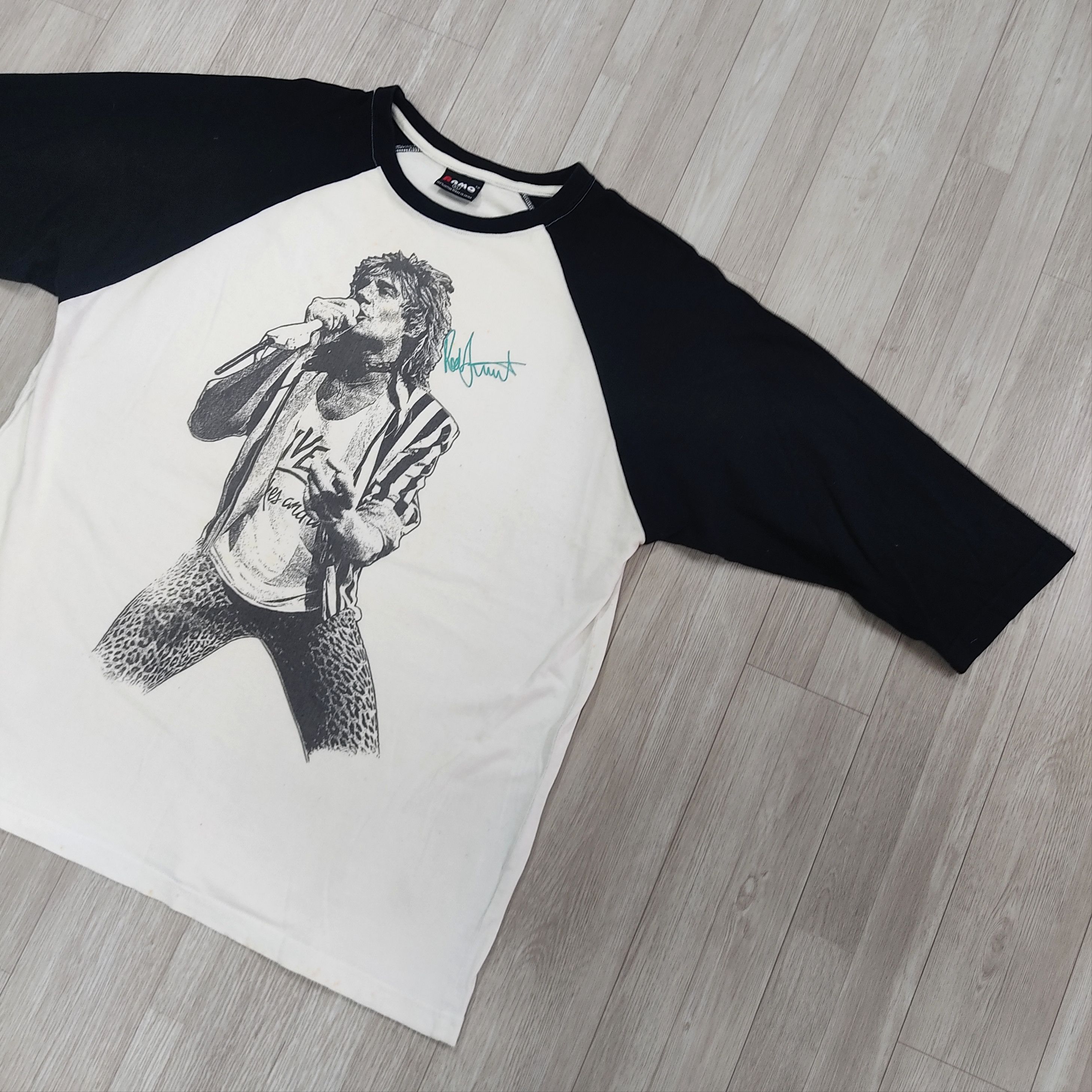 Band Tees Vintage ROD STEWART Live Concert 3-Quarter Sleeves T-shirt Size US XL / EU 56 / 4 - 4 Thumbnail