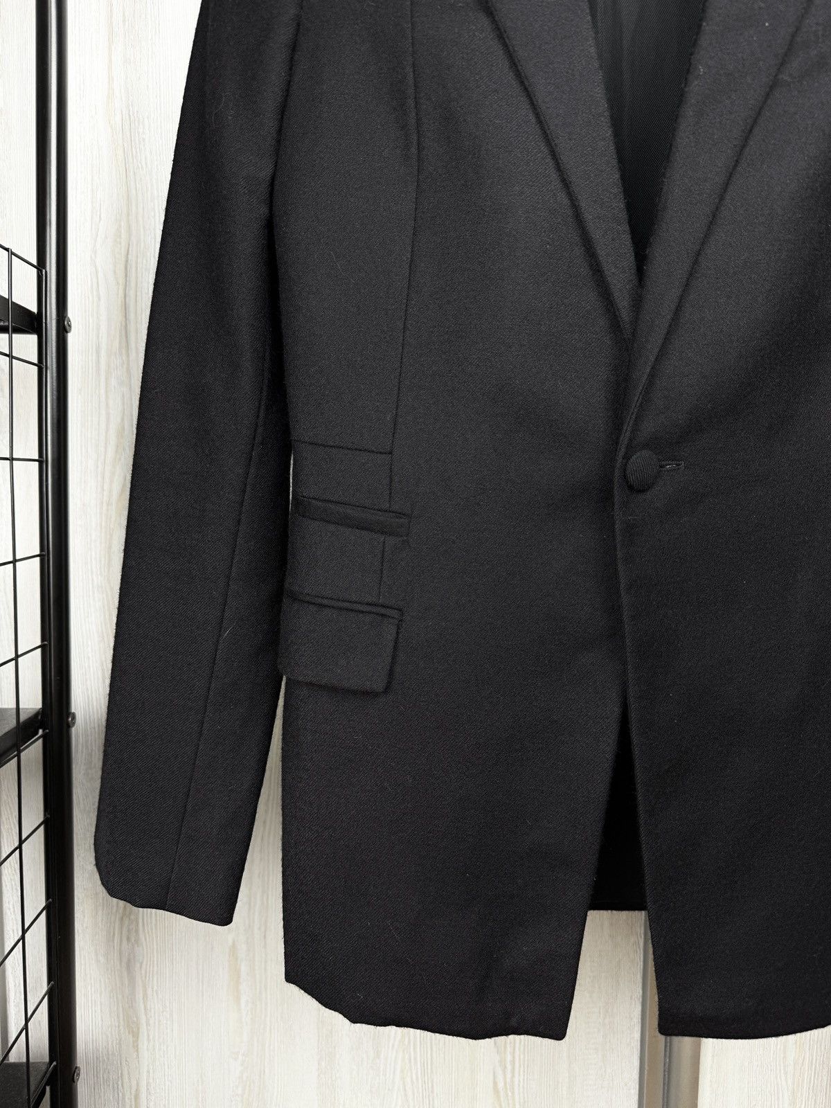 Givenchy Givenchy Paris black wool one button dinner jacket blazer Size 36R - 4 Thumbnail