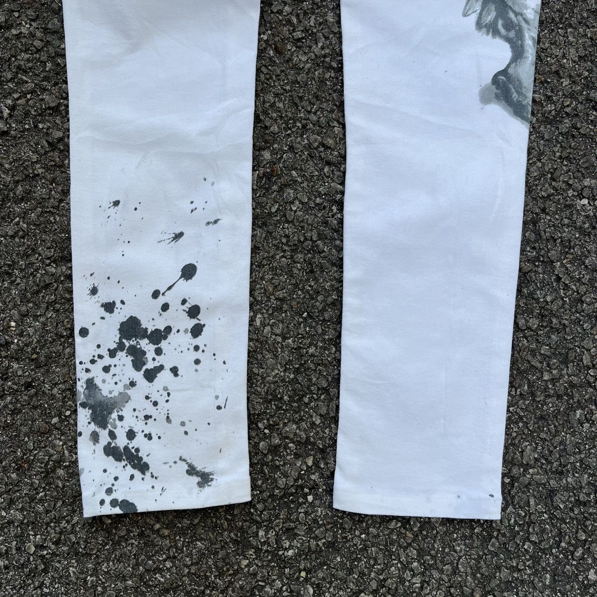 Polo Ralph Lauren Ralph Lauren White Splatter Painted Bull Graphic Slim Jeans Size 26" / US 2 / IT 38 - 12 Thumbnail