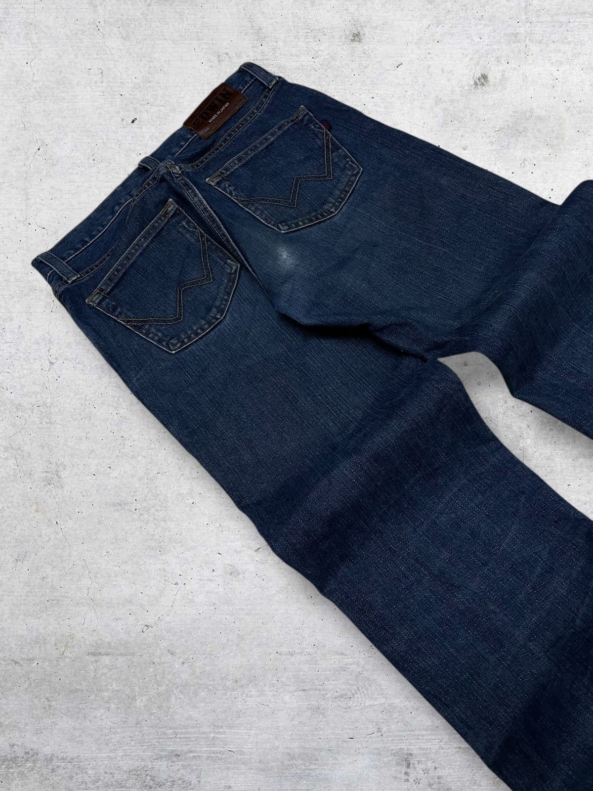 Edwin VINTAGE EDWIN 403 JAPAN DESIGNER 90S OLD DISTRESSED DENIM Size US 29 - 14 Thumbnail