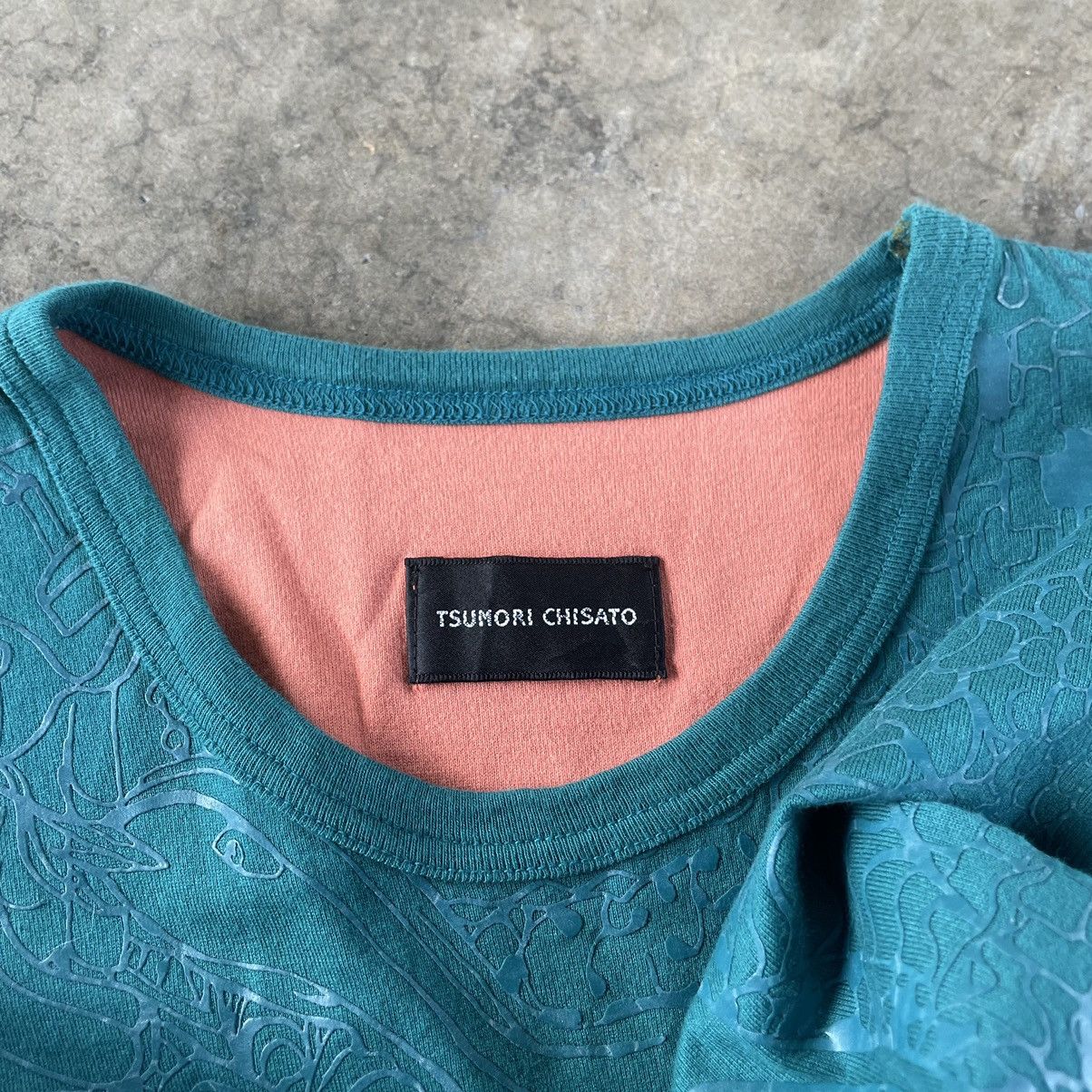 Designer × Japanese Brand × Tsumori Chisato 🔥🔥🇯🇵Tsumori Chisato Two Tone Motive Flower Sukajan Tee Size US M / EU 48-50 / 2 - 8 Thumbnail