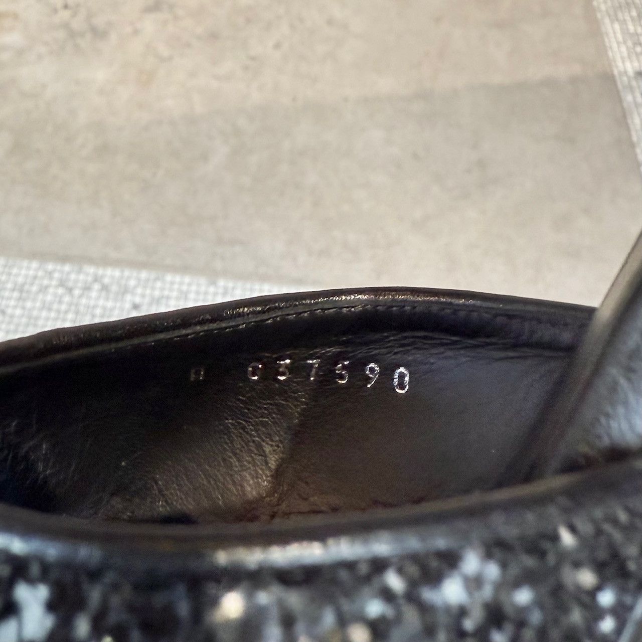 Chanel Chanel 2021 Black Glitter Platform Peep Toe Pumps Size US 8.5 / IT 38.5 - 14 Thumbnail