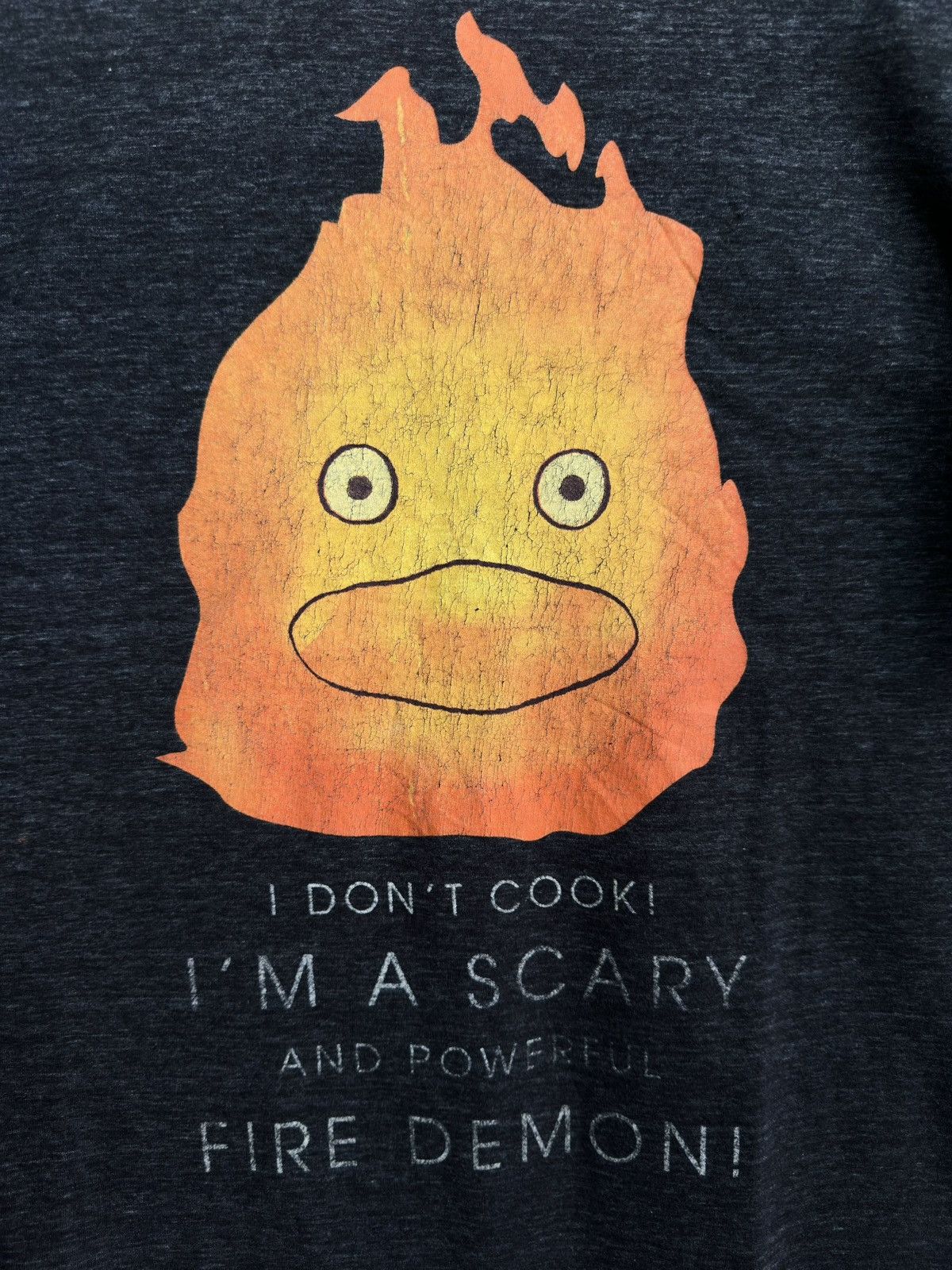 Anime Calcifer Howl's Moving Castle Studio Ghibli T Shirt Size US L / EU 52-54 / 3 - 2 Thumbnail