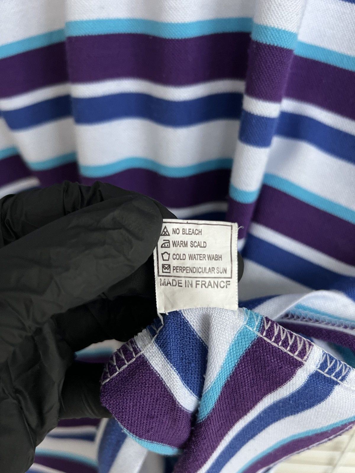 Lacoste Lacoste Striped Polo Shirt Mens Size 7 or L Vintage Cotton Size US L / EU 52-54 / 3 - 12 Thumbnail