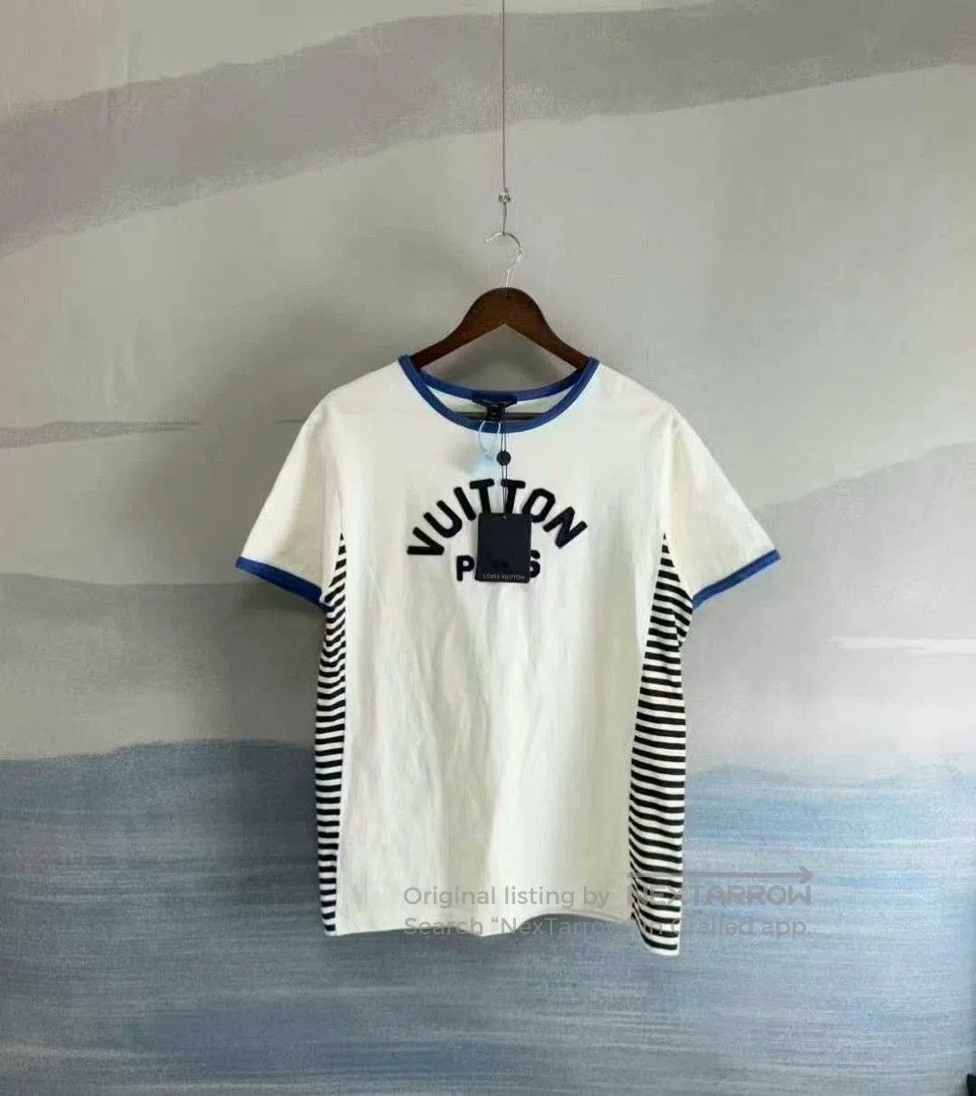 Louis Vuitton Louis Vuitton White Stripe Embroidered Short Sleeve. Size US M / EU 48-50 / 2 - 1 Thumbnail