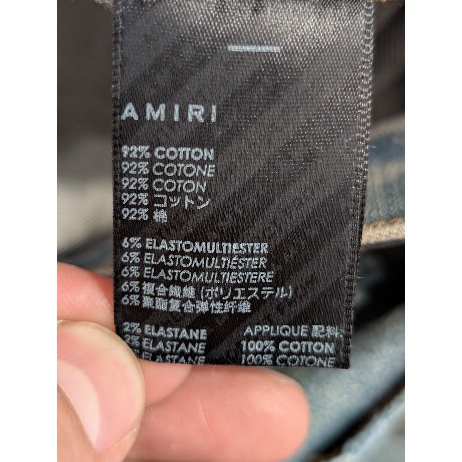 Amiri o1rshd1 Rainbow Paisley Thrasher Jeans in Clay Indigo Size US 28 / EU 44 - 21 Thumbnail