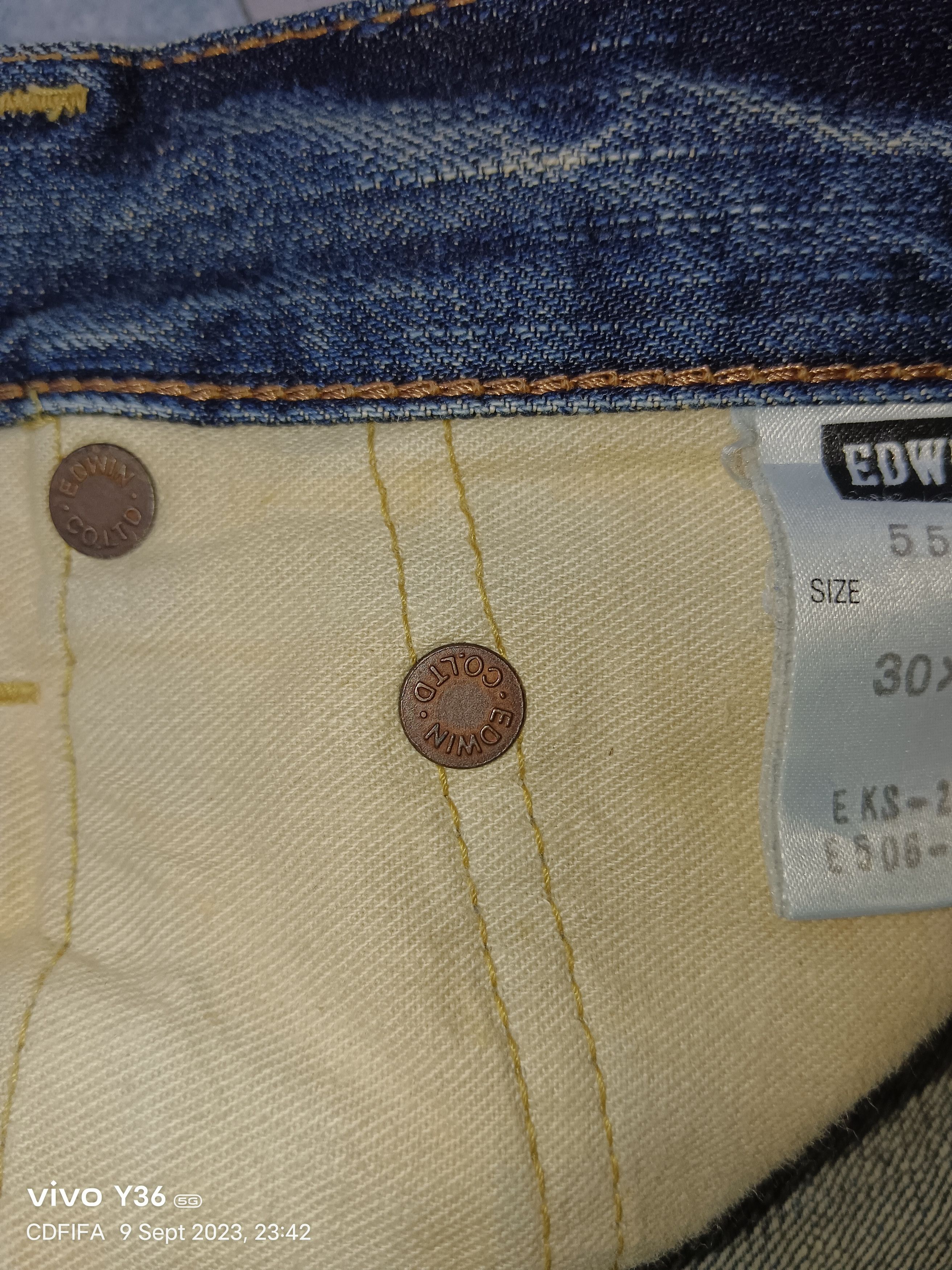 Edwin 90's❗Edwin 505ZX Selvedge Distressed Denim Size US 30 / EU 46 - 10 Thumbnail