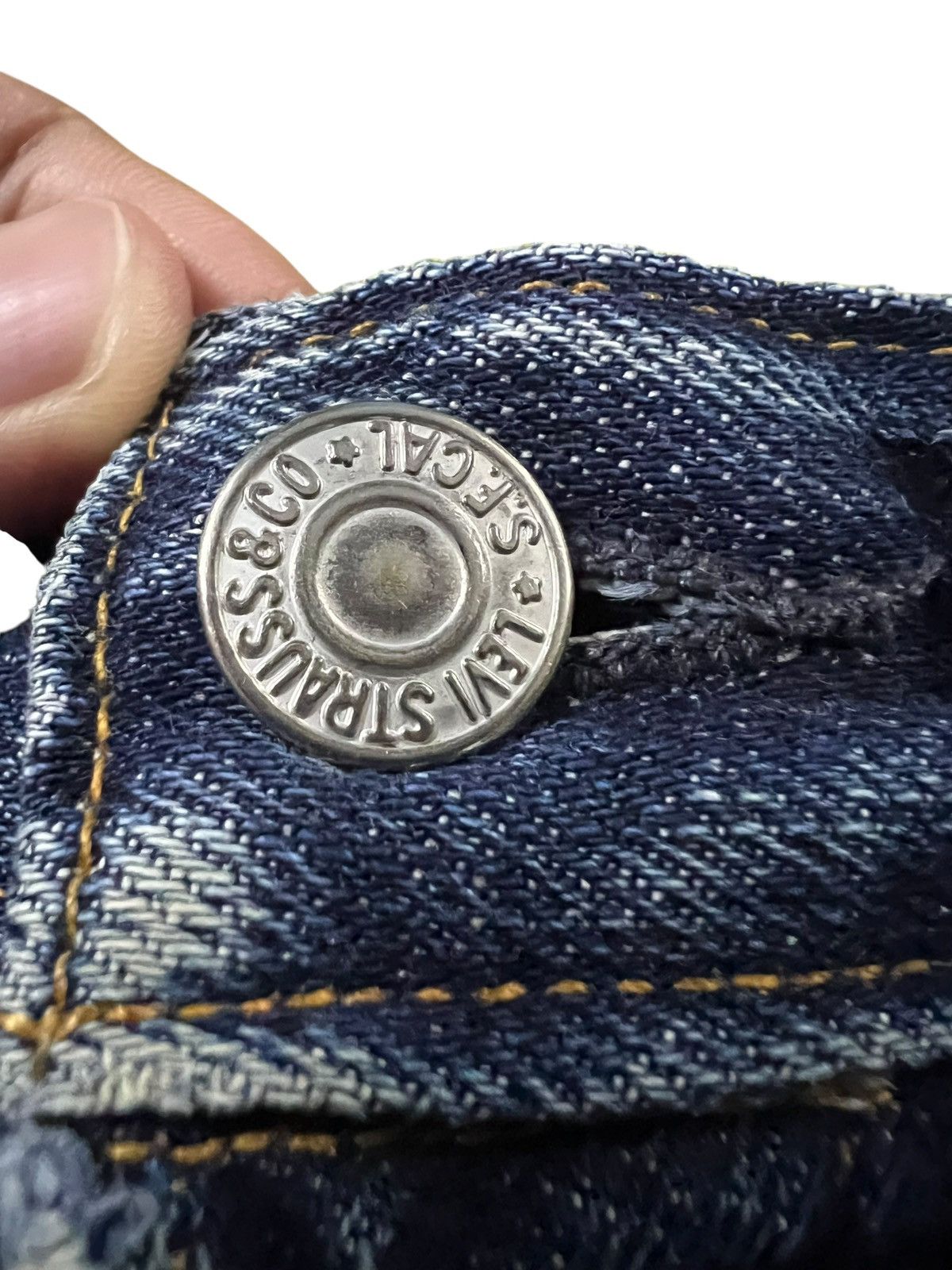 Levi's Vintage Levi’s 501xx Big E Lvc 1950 Usa Distressed Jean Size US 31 - 10 Thumbnail