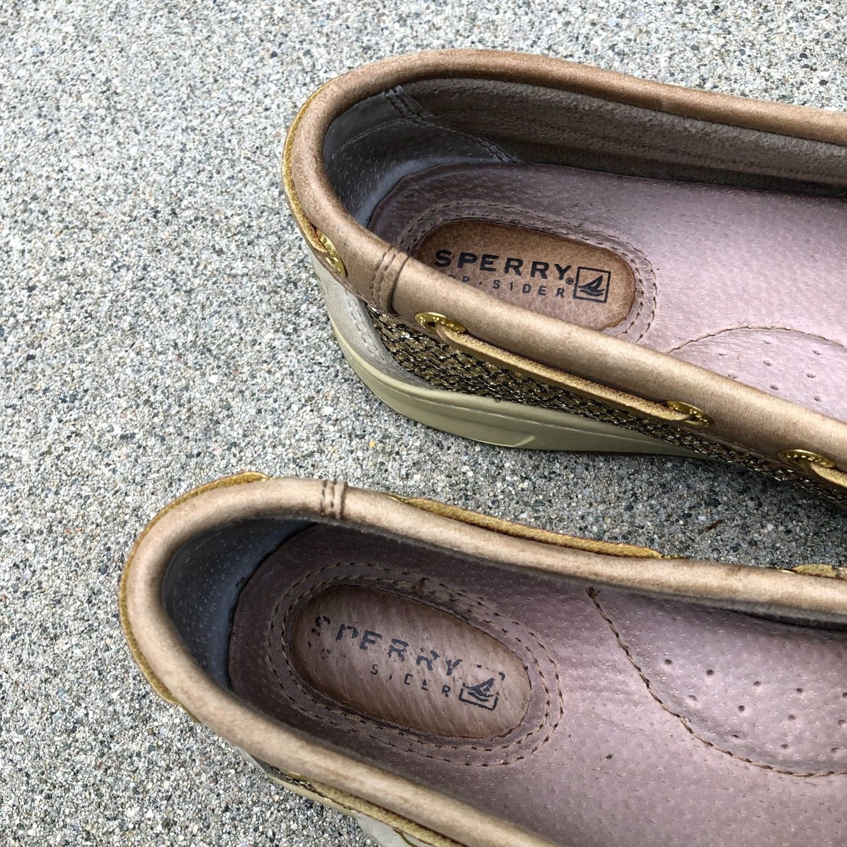 Sperry SPERRY TOP SIDER Leather Boat Shoes Loafers Womens 6 M Tan Brown Slip On 9101759 Size M / US 6-8 / IT 42-44 - 4 Thumbnail