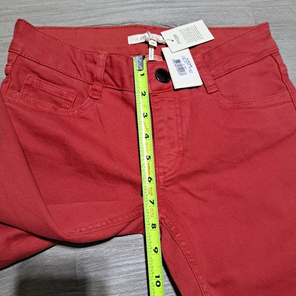 Maje Maje Broder Tomette Skinny Jeans Size 24 Red NWT Size 24" / US 00 / IT 34 - 9 Thumbnail