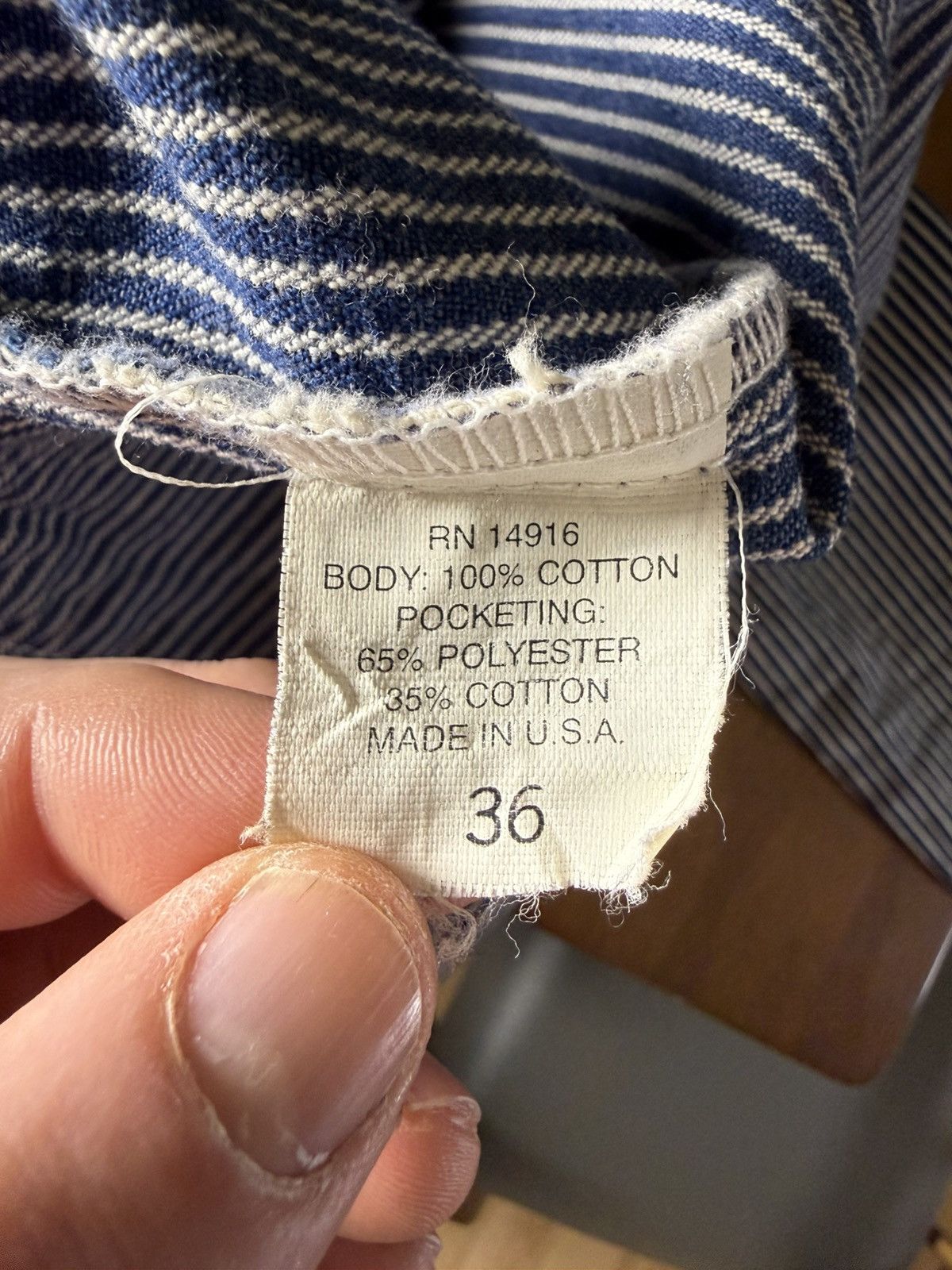 Pointer Pointer Brand Hickory Stripe Chore Jacket USA Size 36 Size US M / EU 48-50 / 2 - 5 Thumbnail