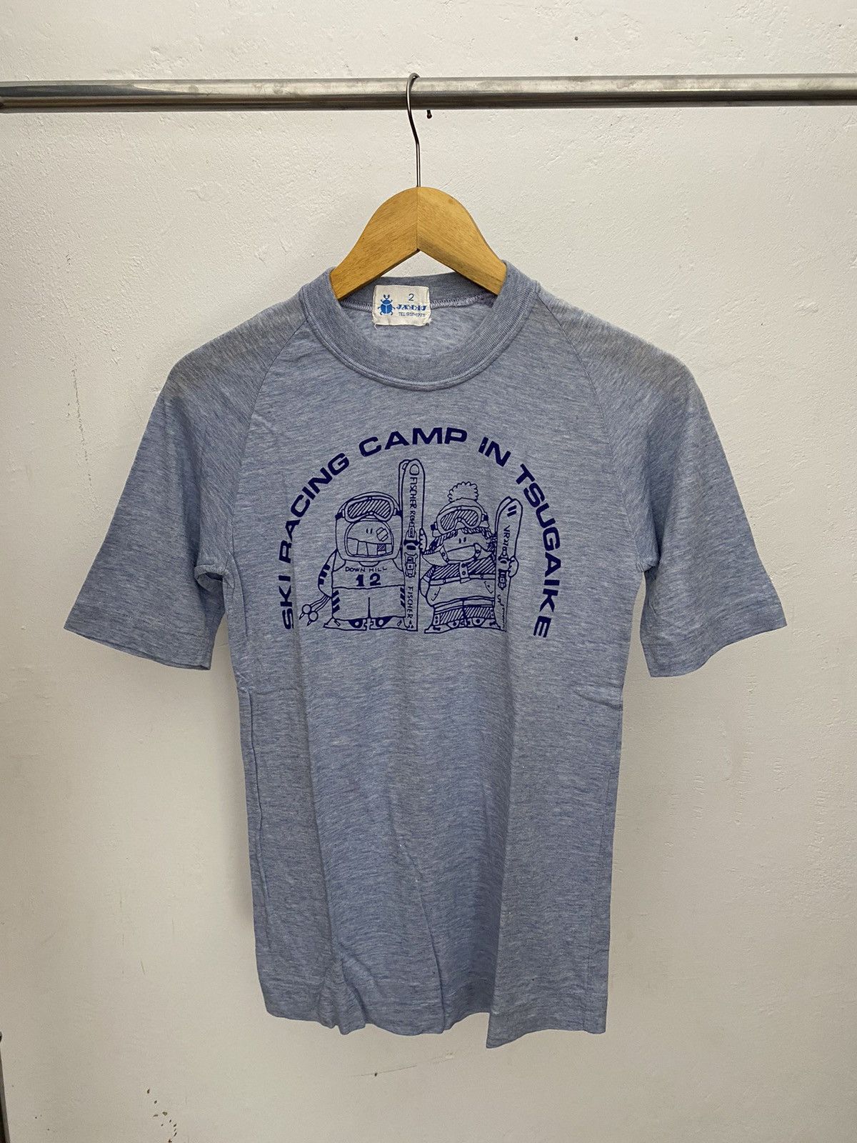 Vintage Vintage Ski racing camp t-shirt Size US M / EU 48-50 / 2 - 2 Thumbnail