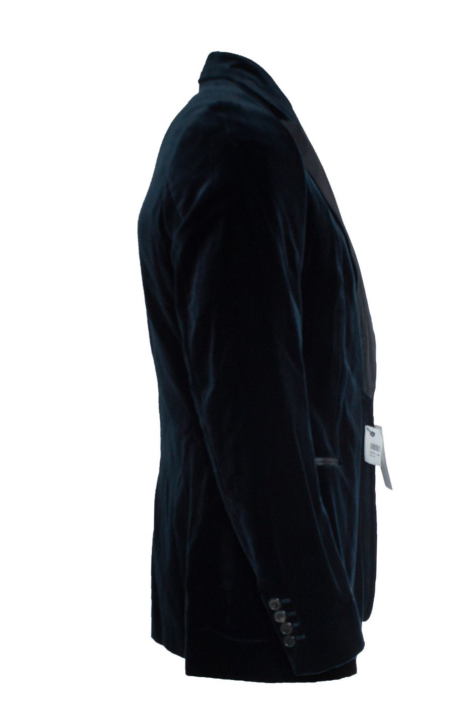 Dries Van Noten Dries van Noten, Navy blue velvet blazer Size 50R - 4 Thumbnail