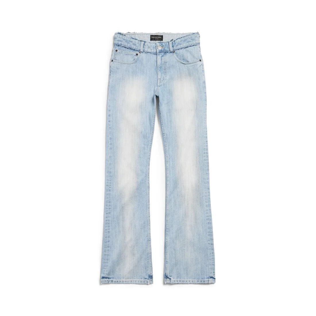 Balenciaga low waist pants in light blue Size US 31 - 1 Thumbnail