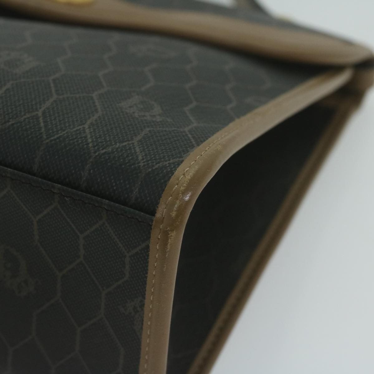 Dior DIOR Honeycomb Canvas Hand Bag Pvc Leather Black Size ONE SIZE - 9 Thumbnail