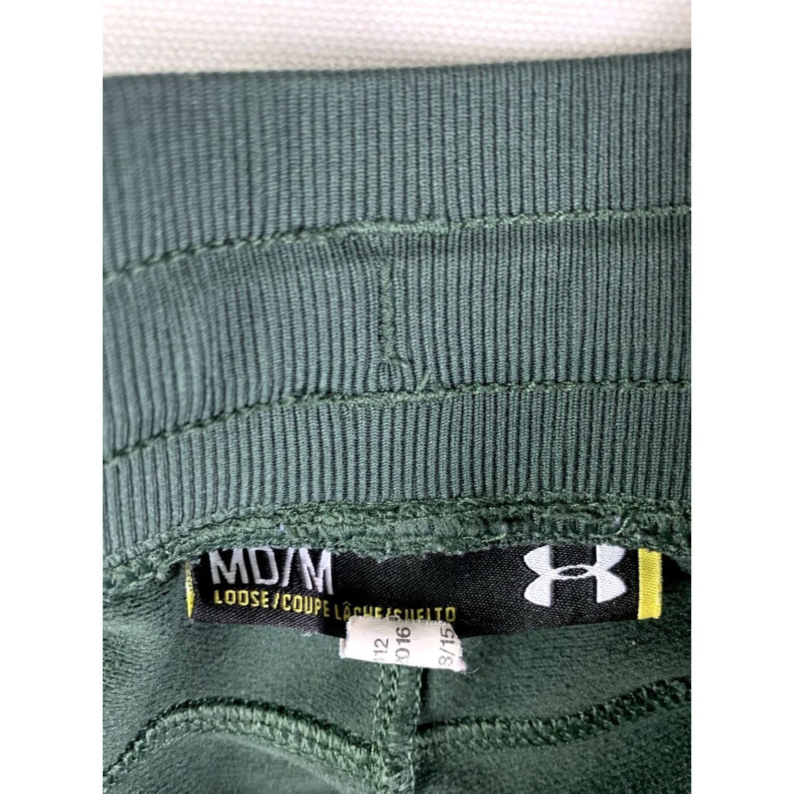 Under Armour VINTAGE? Under Armour Pants Mens M Green Sportstyle Jogger Tapered ColdGear Loose 1272412 Size US 31 - 6 Thumbnail