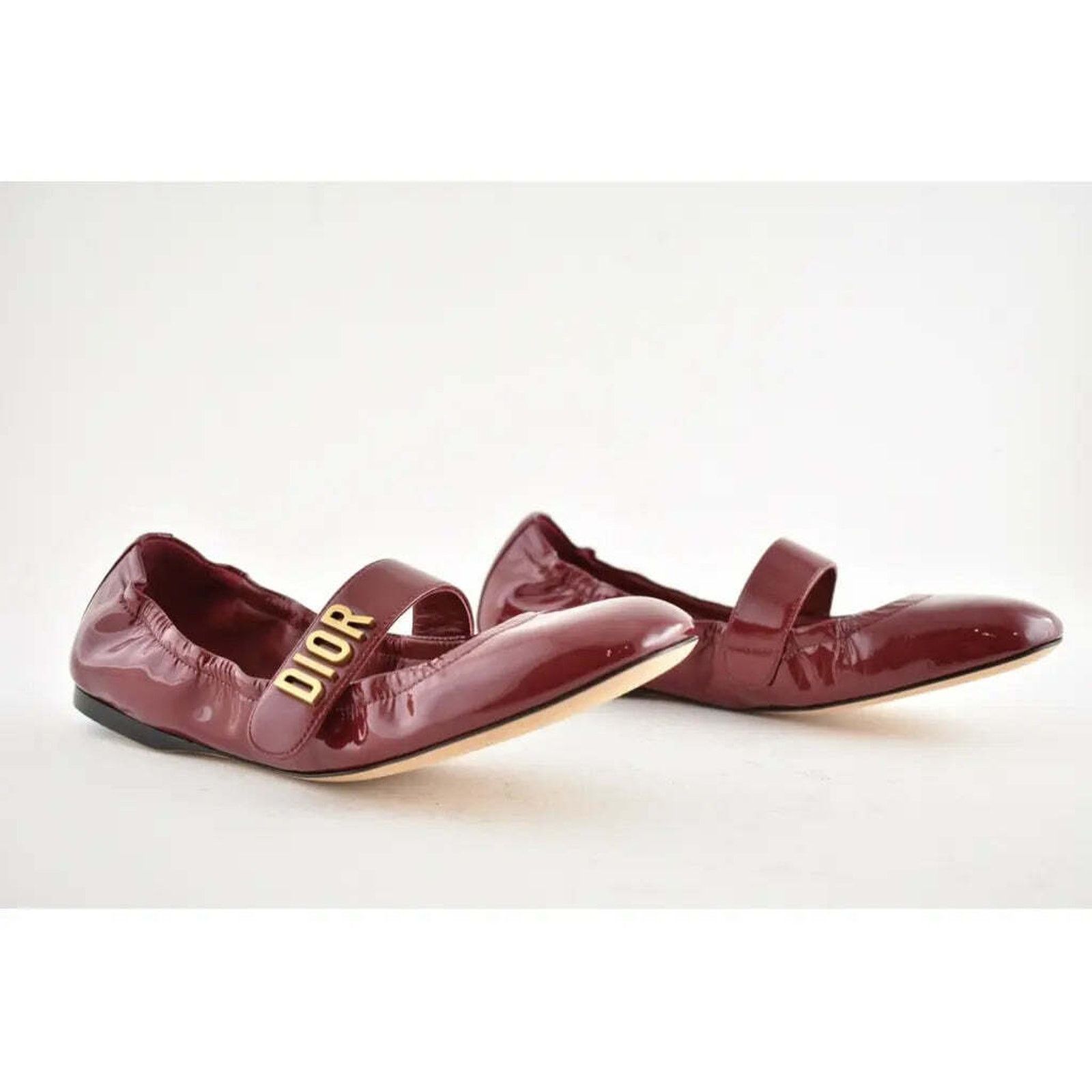 Dior Dior Baby D Scarlet Red Patent Leather Logo Mary Jane Size US 10 / IT 40 - 4 Thumbnail