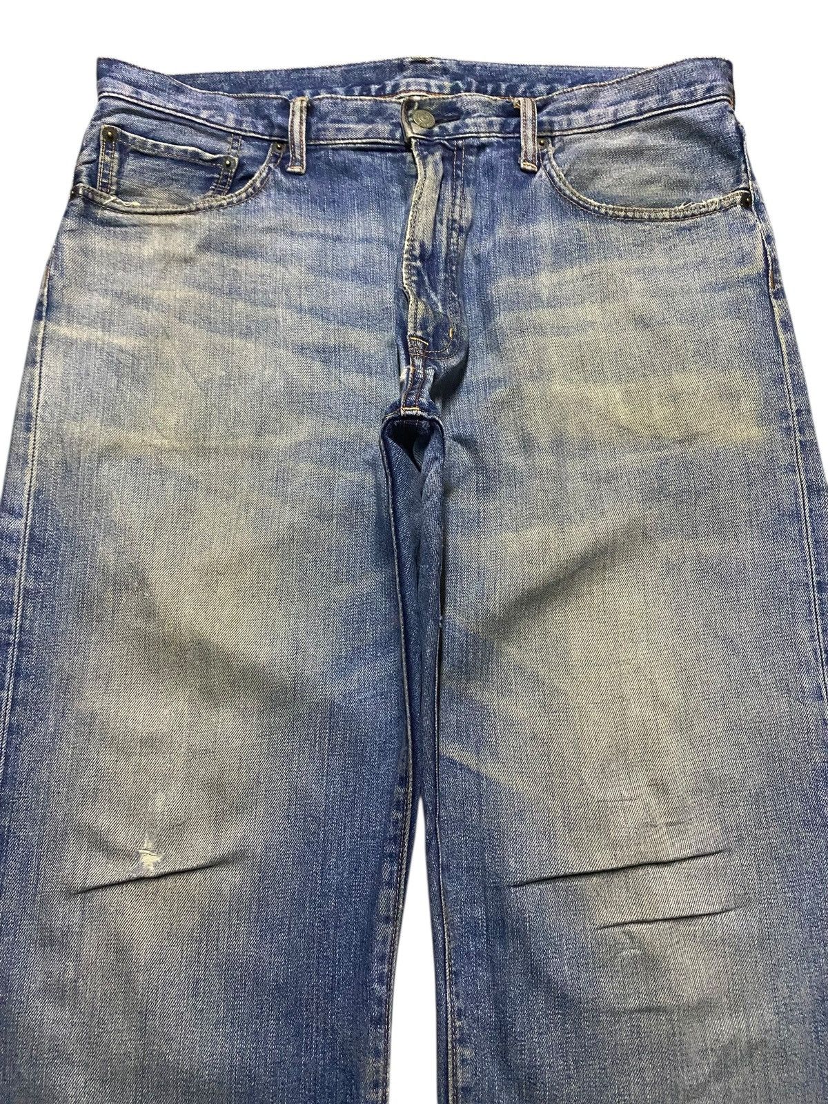 Vintage Vintage Gu Jeans Mud Wash Distressed Loose Jeans Size US 36 / EU 52 - 3 Thumbnail