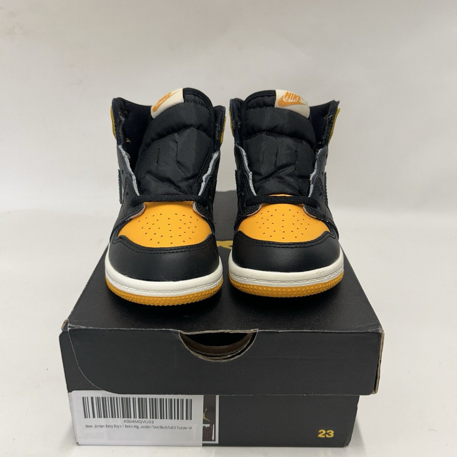 Nike Nike Air Jordan 1 Retro High OG TD “Taxi/Yellow Toe” Size US 9 / EU 42 - 2 Thumbnail