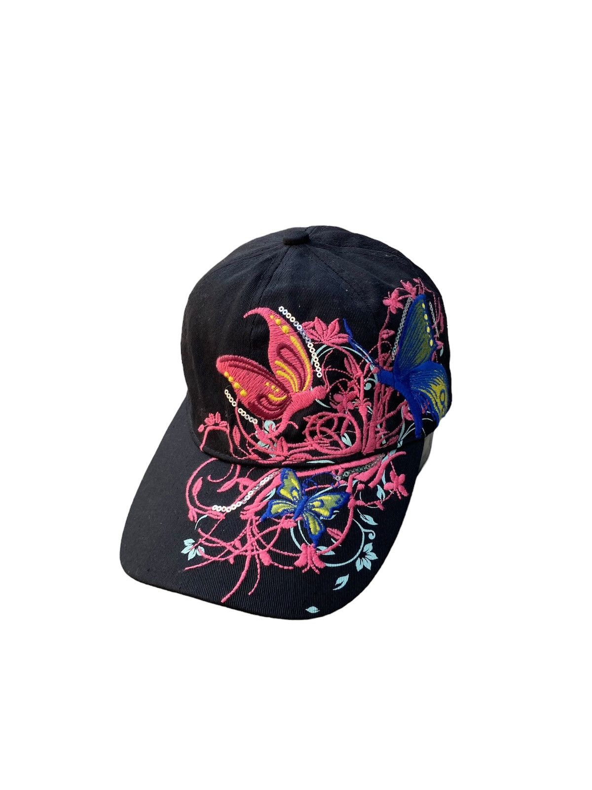 Japanese Brand × Vintage Butterfly Vintage Caps Size 32 - 3 Thumbnail