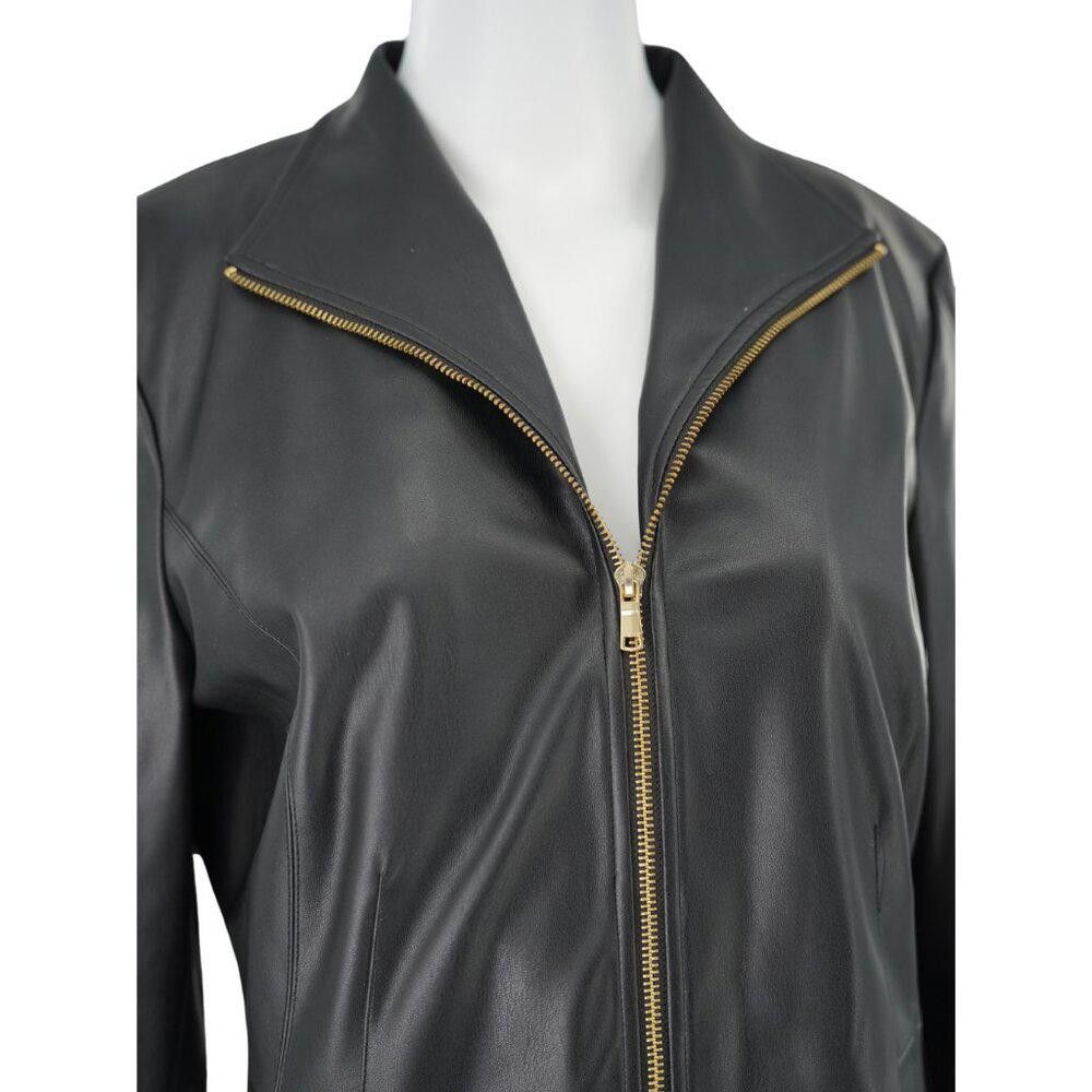 Cole Haan Cole Haan Faux Leather Moto Jacket Size Large Size L / US 10 / IT 46 - 3 Thumbnail