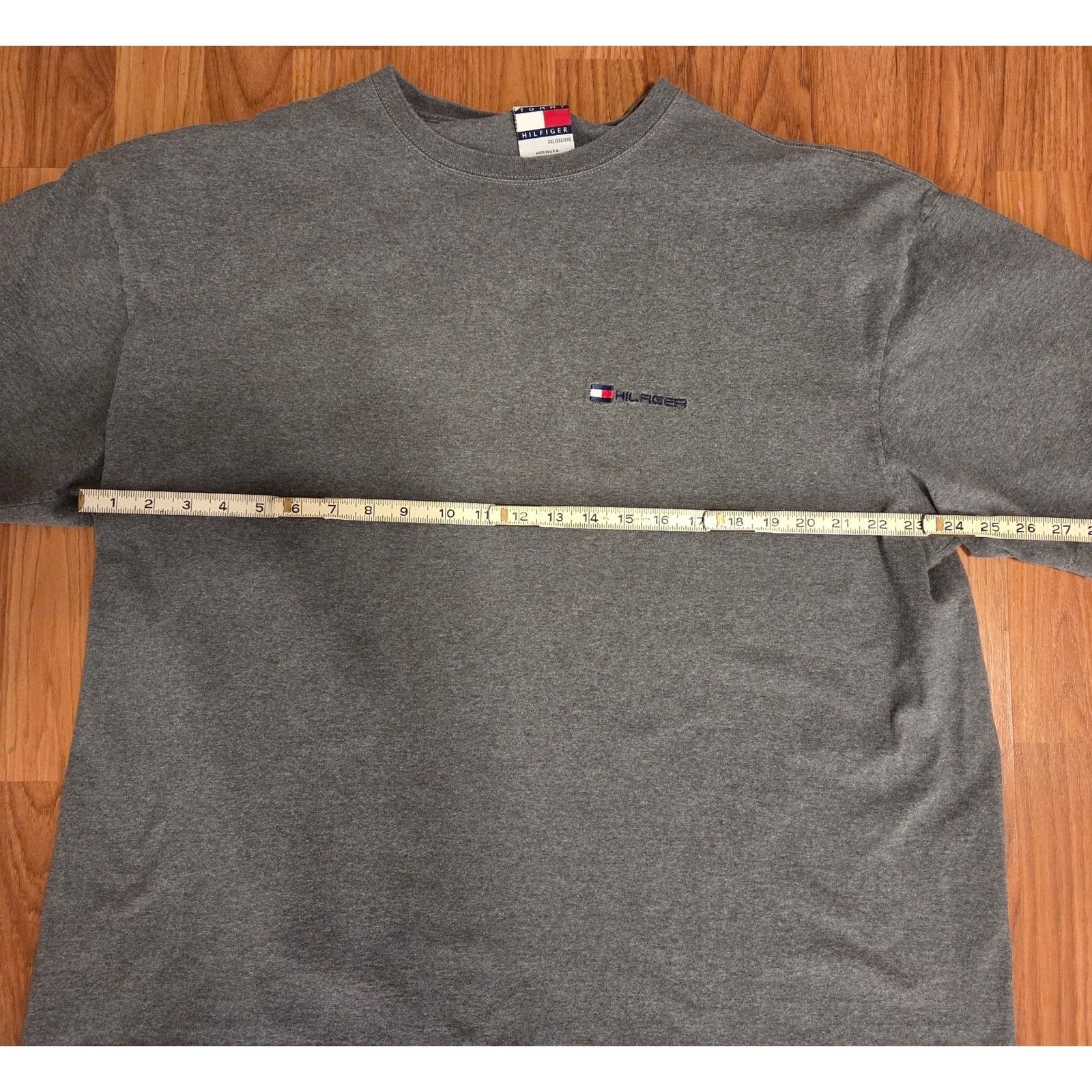 Tommy Hilfiger Tommy Hilfiger Vintage Heather Grey T-Shirt - 2XL Size US XXL / EU 58 / 5 - 5 Thumbnail