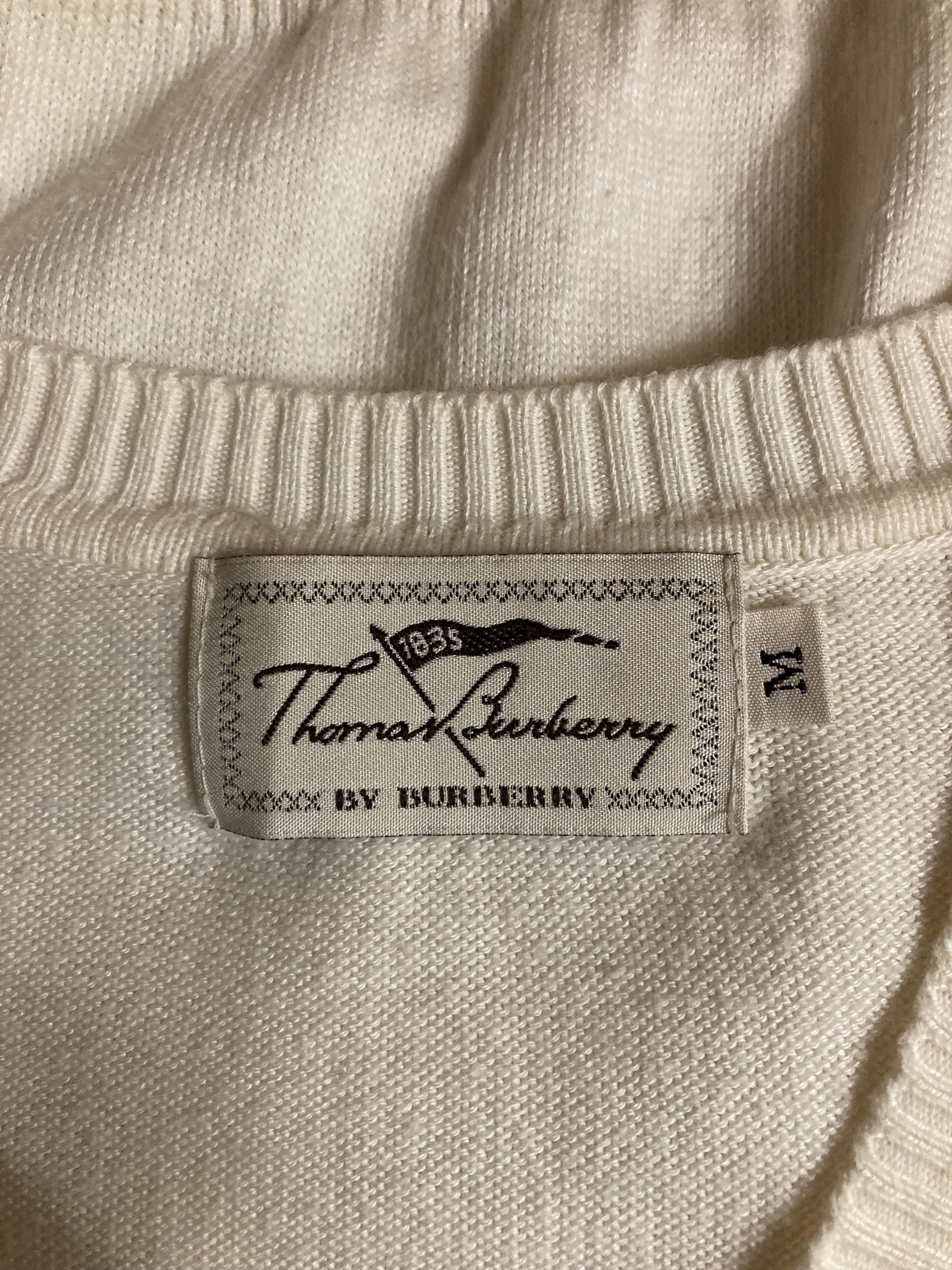 Burberry × Burberry Prorsum × Vintage Vintage 80-90 Thomas Burberry By Burberry jumper Size US M / EU 48-50 / 2 - 3 Thumbnail