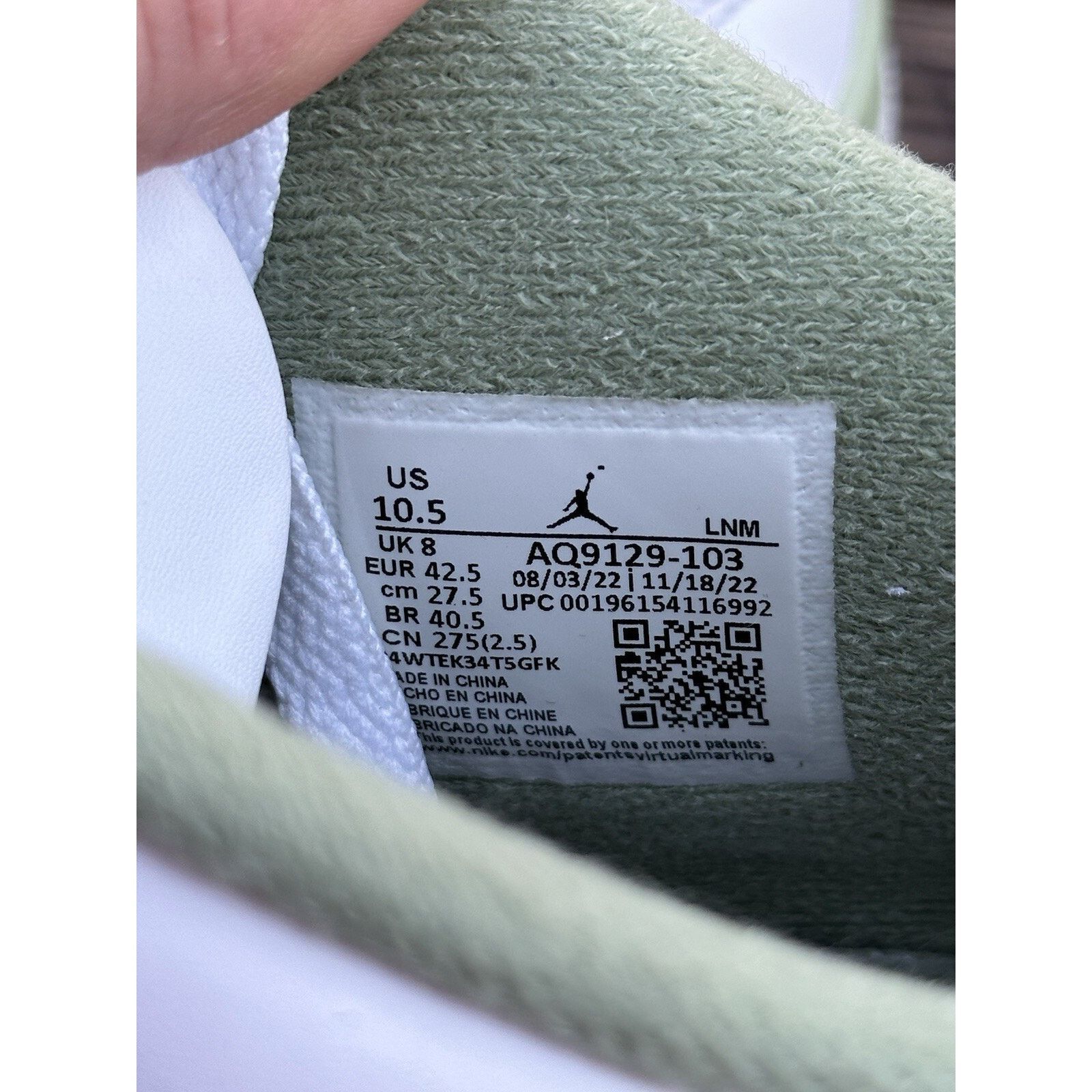 Jordan Brand Jordan 4 Retro Seafoam W - Size 10.5w/9m Size US 10.5 / IT 40.5 - 7 Thumbnail