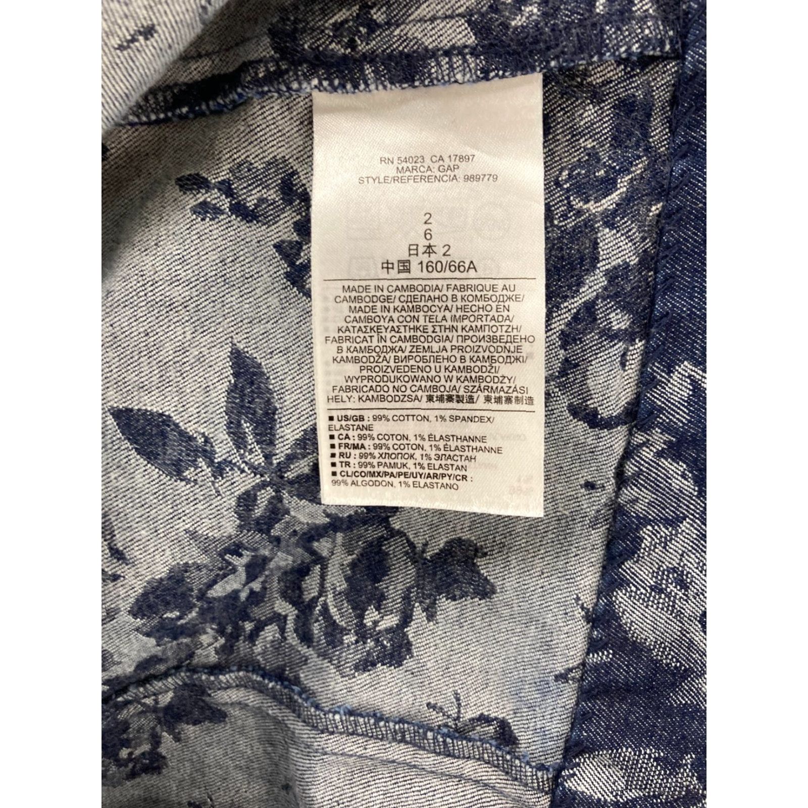 Gap Gap Skirt Womens 2 Floral Mini Denim Bohemian Y2K Shirt Skirt Womens 2 Floral Mini Denim Bohemian Y2K Size 26" / US 2 / IT 38 - 7 Thumbnail