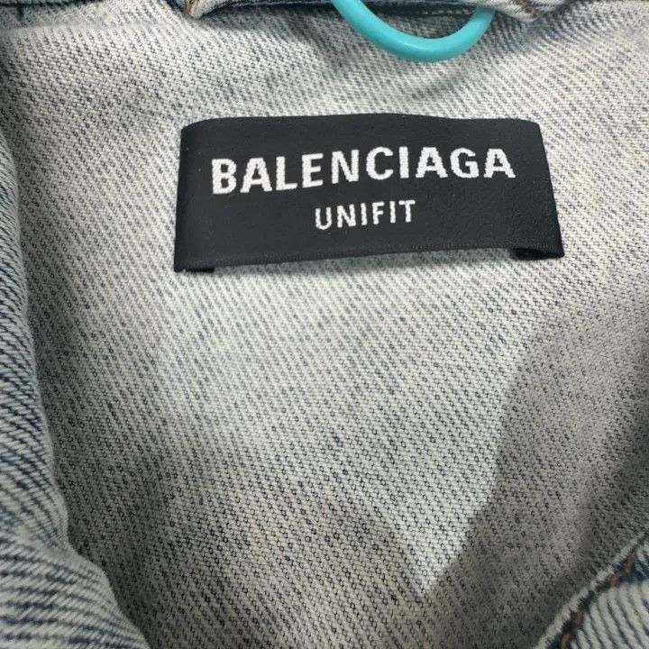Balenciaga Balenciaga Blue Denim Long Sleeve Jacket 0079-2507 Size US M / EU 48-50 / 2 - 2 Thumbnail