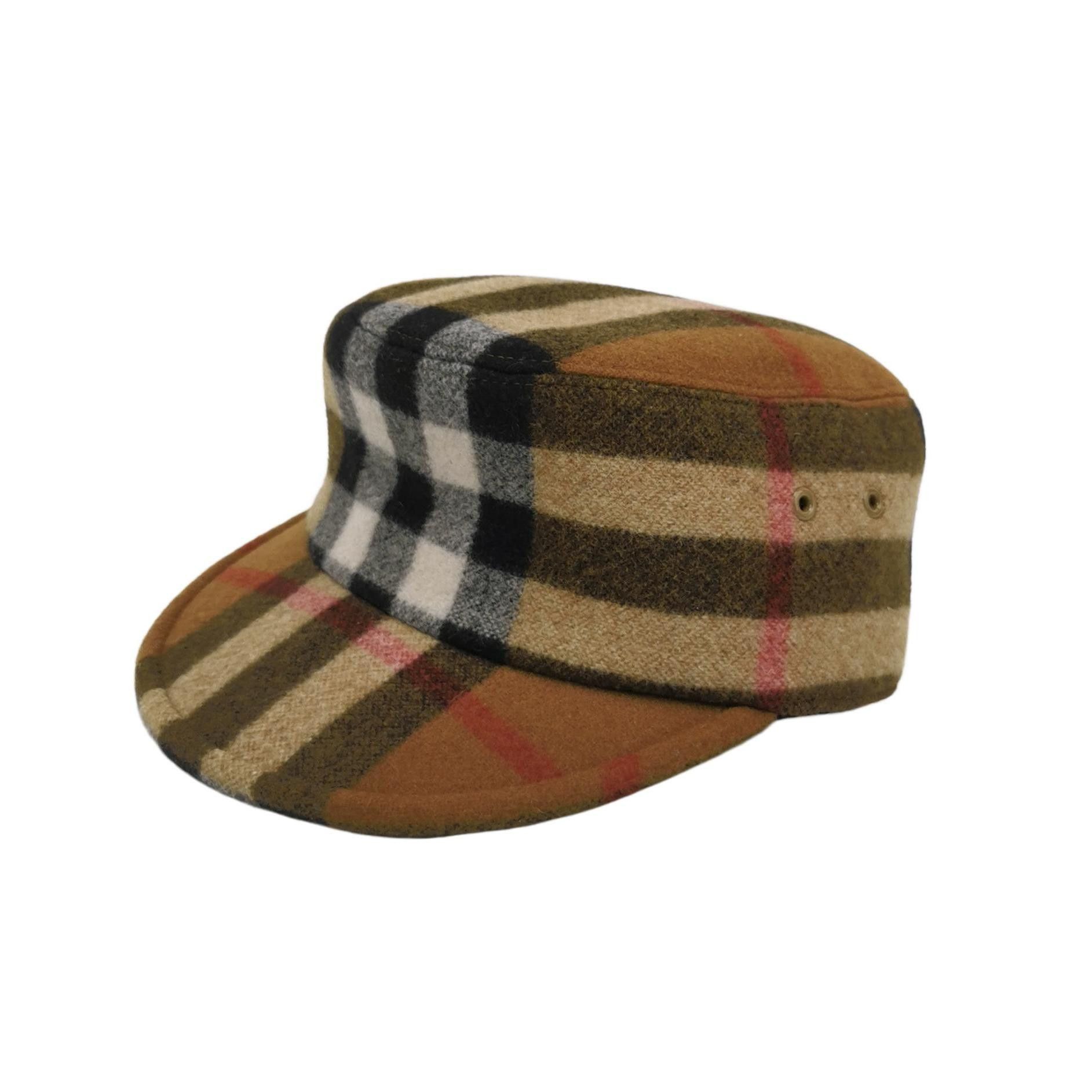 Burberry Burberry Plaid Wool Blend Cap Size M Size ONE SIZE - 1 Thumbnail