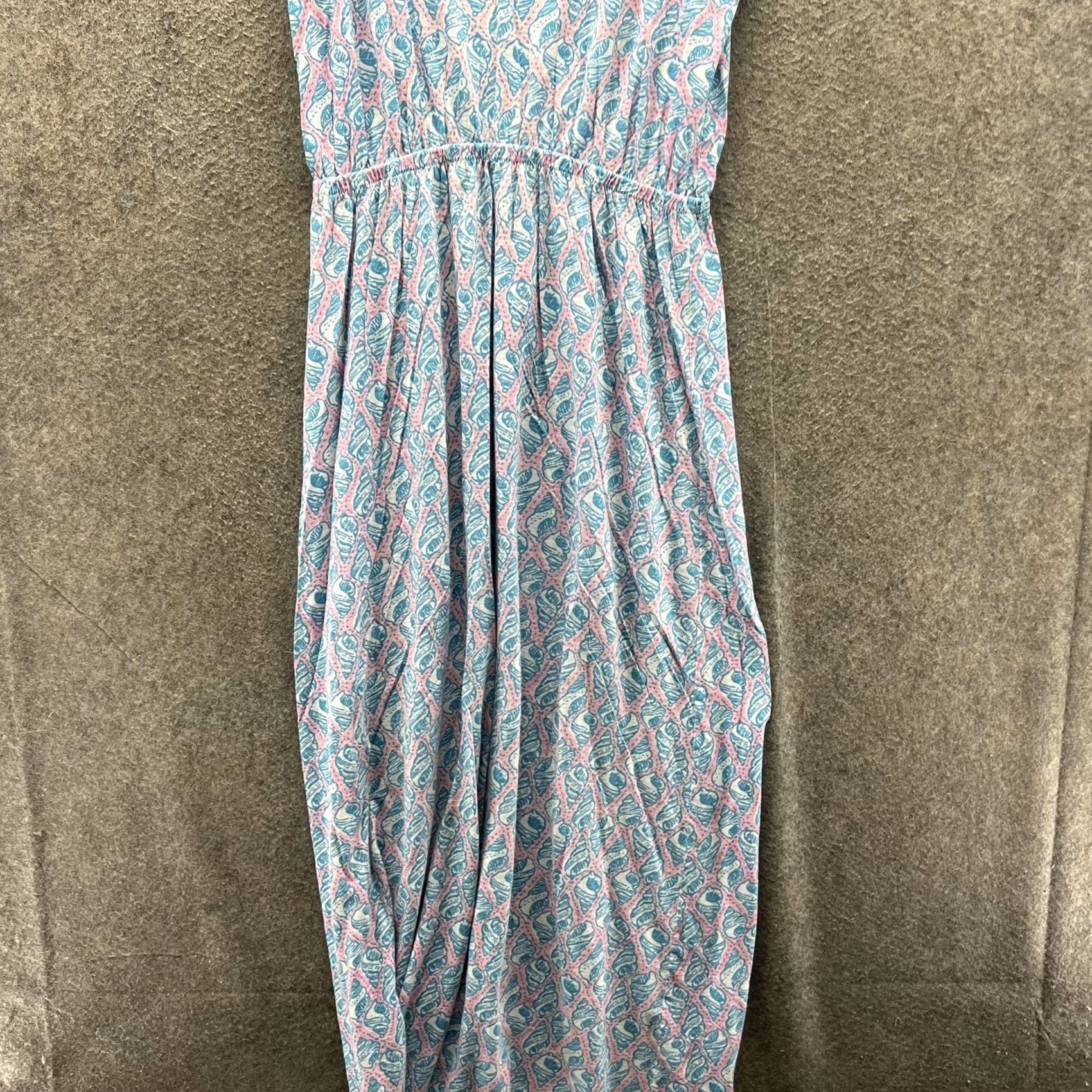 Lilly Pulitzer Lilly Pulitzer Dress Womens Medium Blue Paisley Scoop Neck Maxi Sundress Jersey Size M / US 6-8 / IT 42-44 - 5 Thumbnail